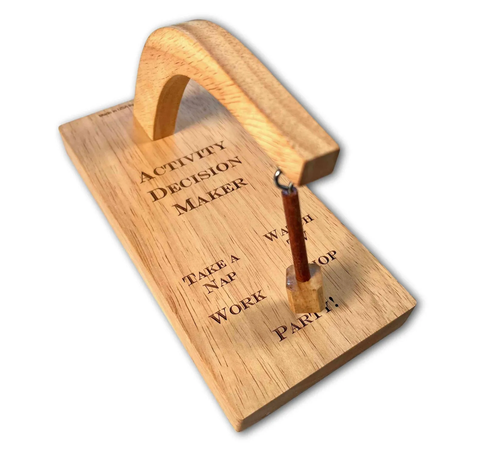 Decision Maker Todays Activity, Office Fun Decision Maker, Wooden Decision Maker, Pendulum Decision Maker, Fun Grandpa Gift, Magnetic Maker