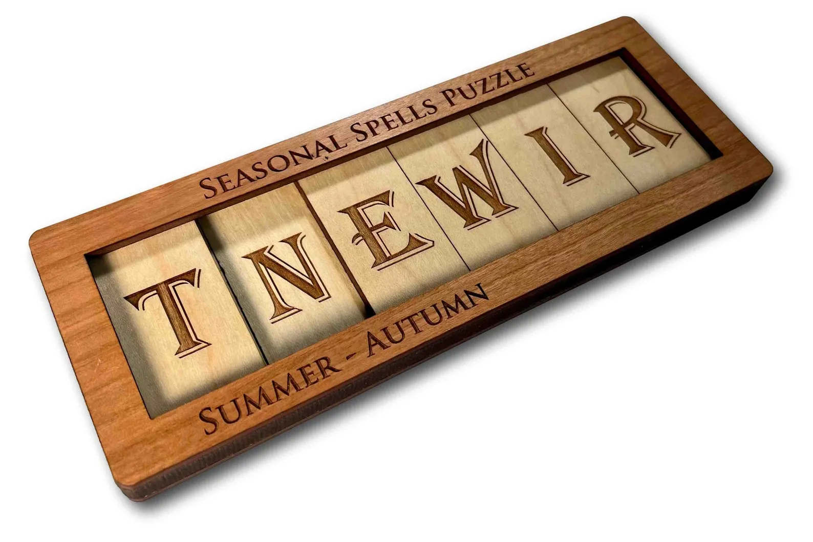 Seasonal Spells - Wooden Sliding/Logic Brain Teaser Puzzle - Image 3