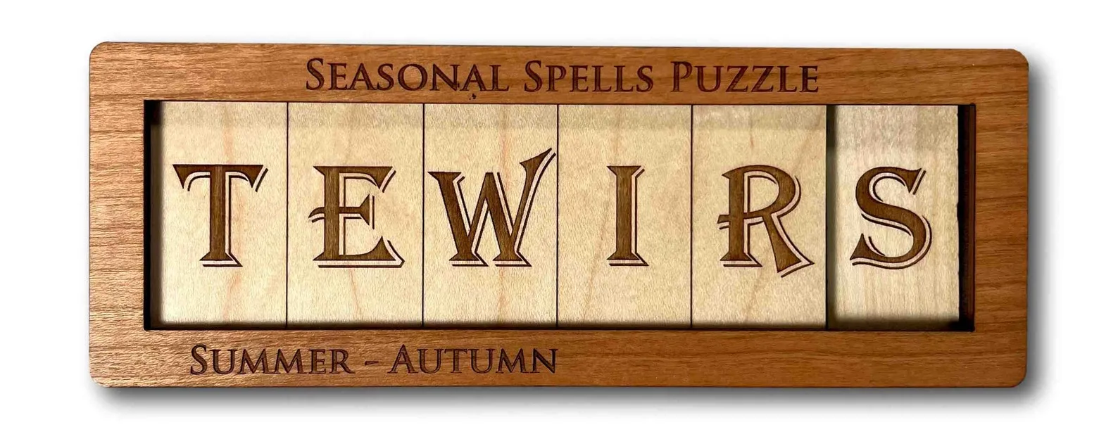 Seasonal Spells - Wooden Sliding/Logic Brain Teaser Puzzle - Image 4