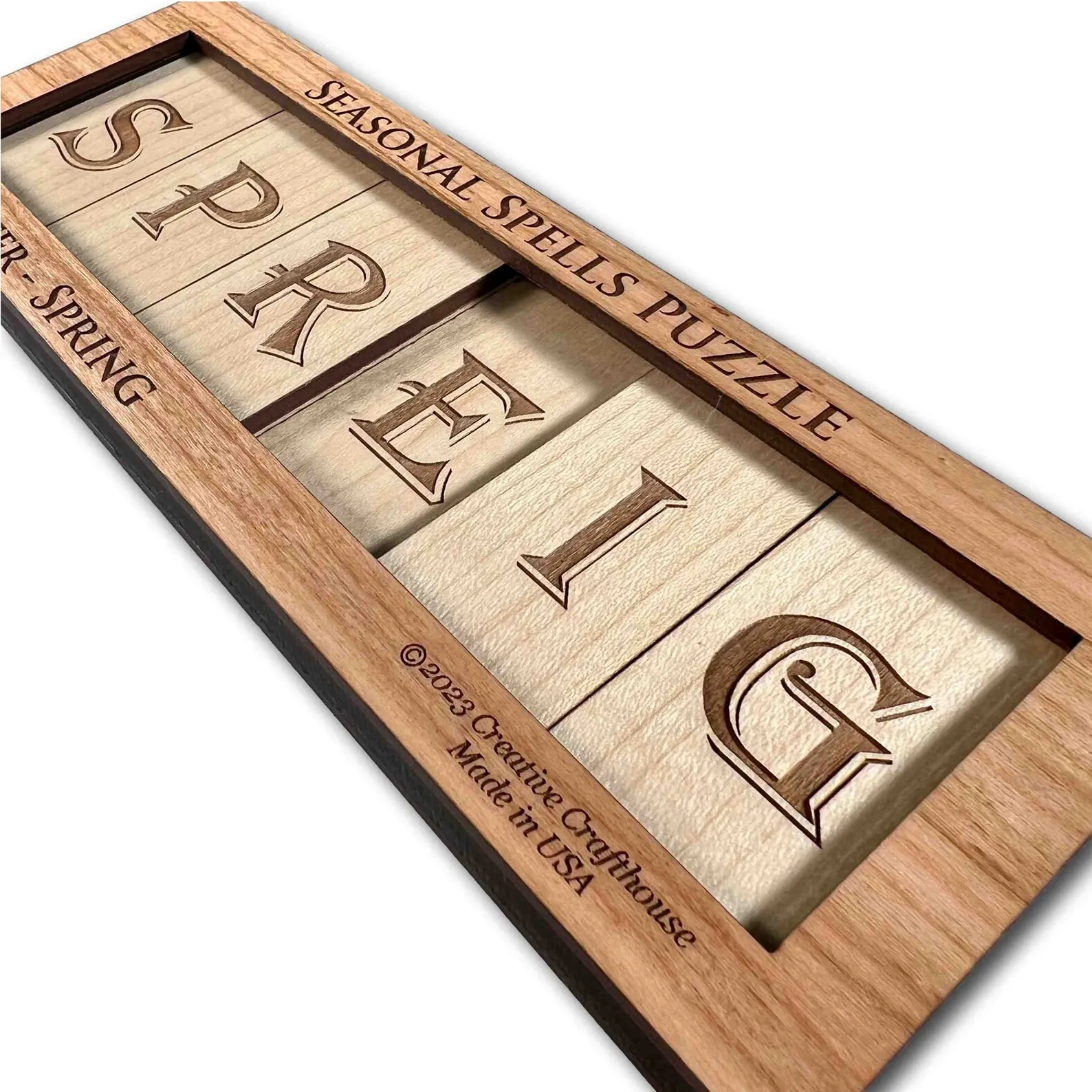 Seasonal Spells - Wooden Sliding/Logic Brain Teaser Puzzle - Image 5