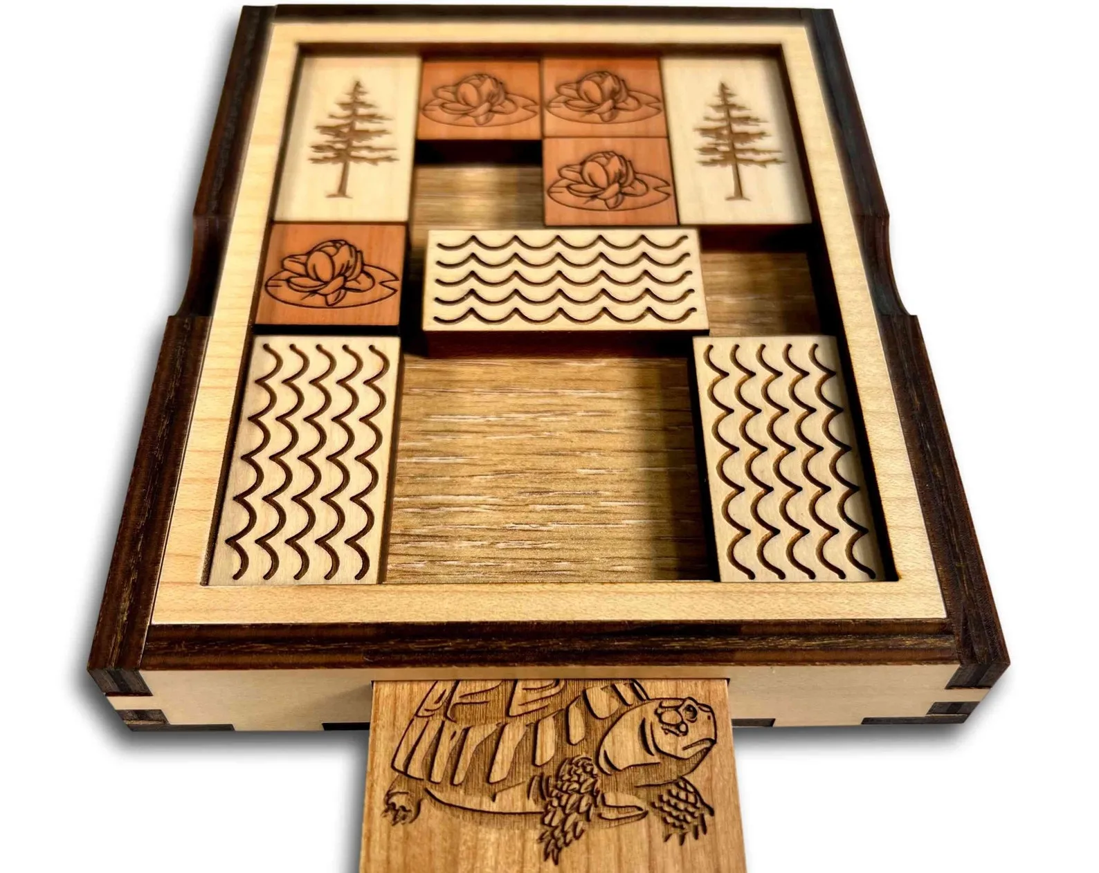 Great Turtle Escape, Wooden Slide Puzzle, Brain Teaser Game, Travel Sliding Puzzle, Wooden Puzzle Game, Sliding Game, Lawn Game, Puzzle Gift