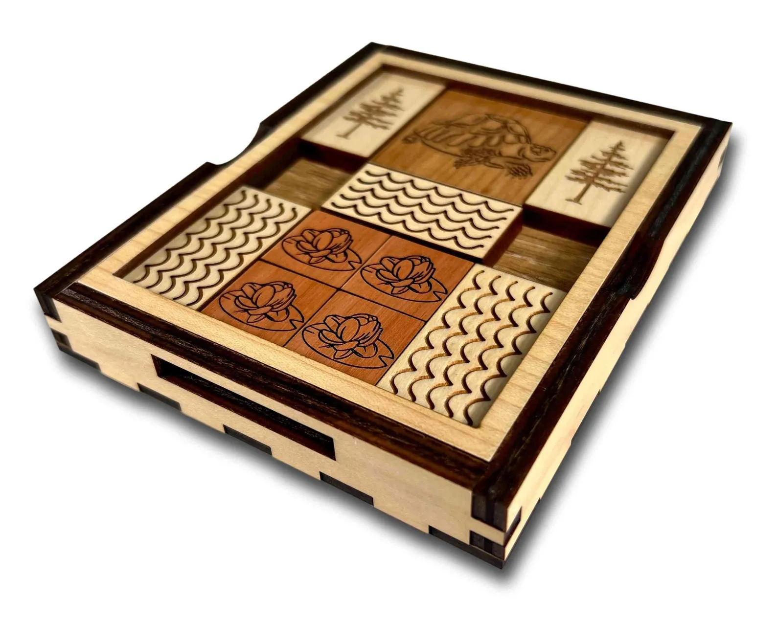 Great Turtle Escape, Wooden Slide Puzzle, Brain Teaser Game, Travel Sliding Puzzle, Wooden Puzzle Game, Sliding Game, Lawn Game, Puzzle Gift - Image 3