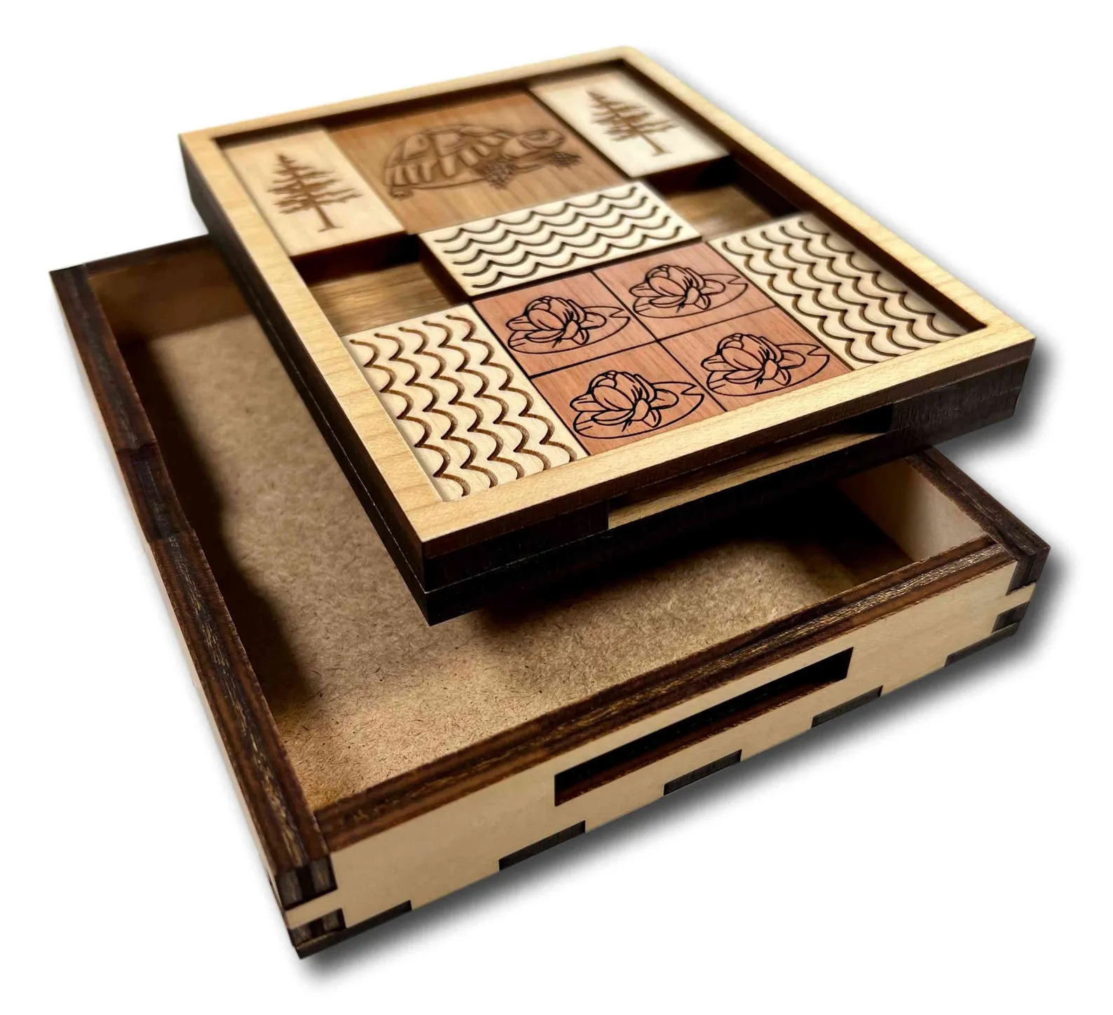 Great Turtle Escape, Wooden Slide Puzzle, Brain Teaser Game, Travel Sliding Puzzle, Wooden Puzzle Game, Sliding Game, Lawn Game, Puzzle Gift - Image 4