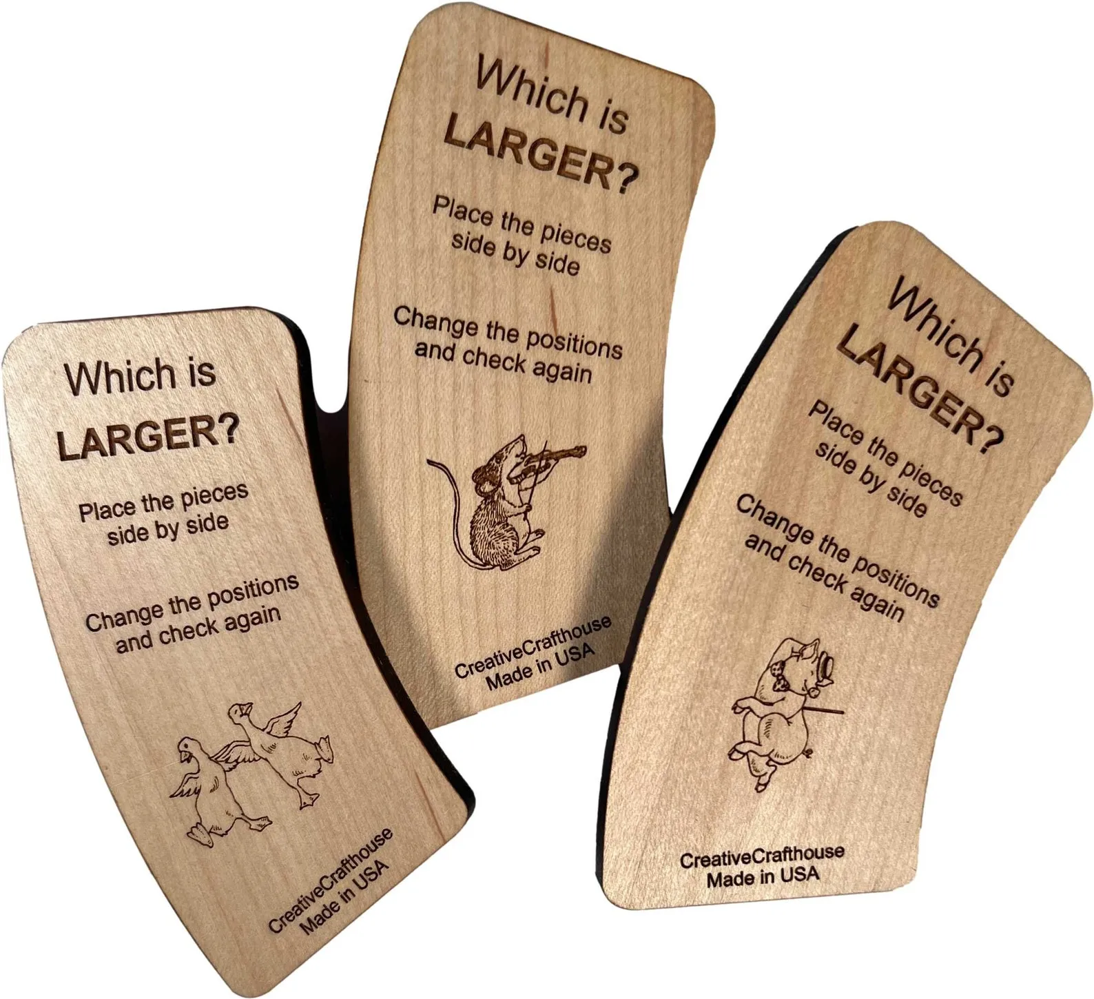 Which is Larger - Illusion Brain Teaser Puzzle - PREMIUM Model