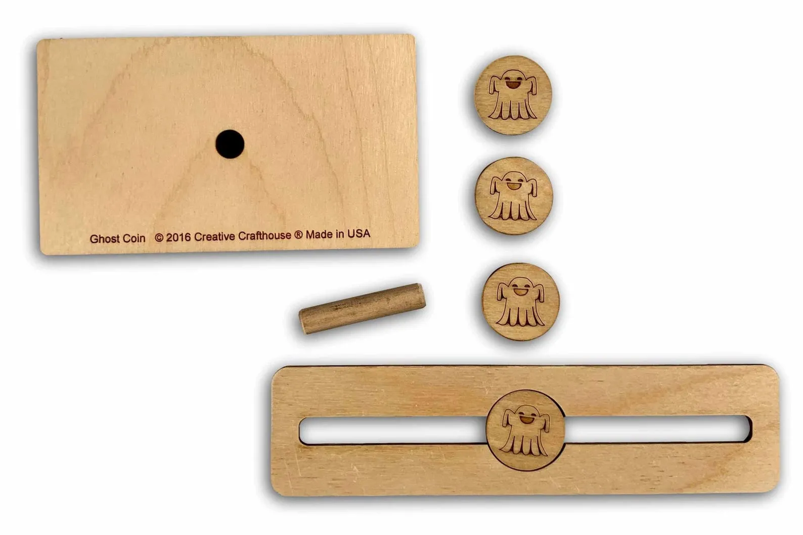 Ghost Coin Illusion - Kids Magic Trick - Watch the Ghost Coin Melt Through - Gift for Young Magician