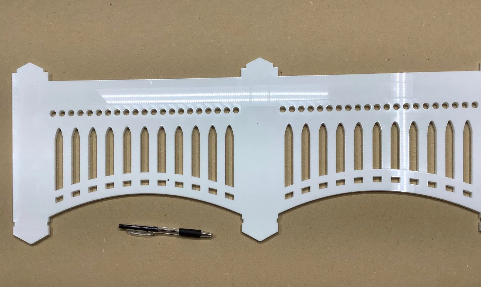 Baseball Stadium Facade Wall Hanging, Baseball Decor, Man Cave and Garage Accessory, Sports Room Decor, Gift for Husband, 82" x 10.6" x .25"