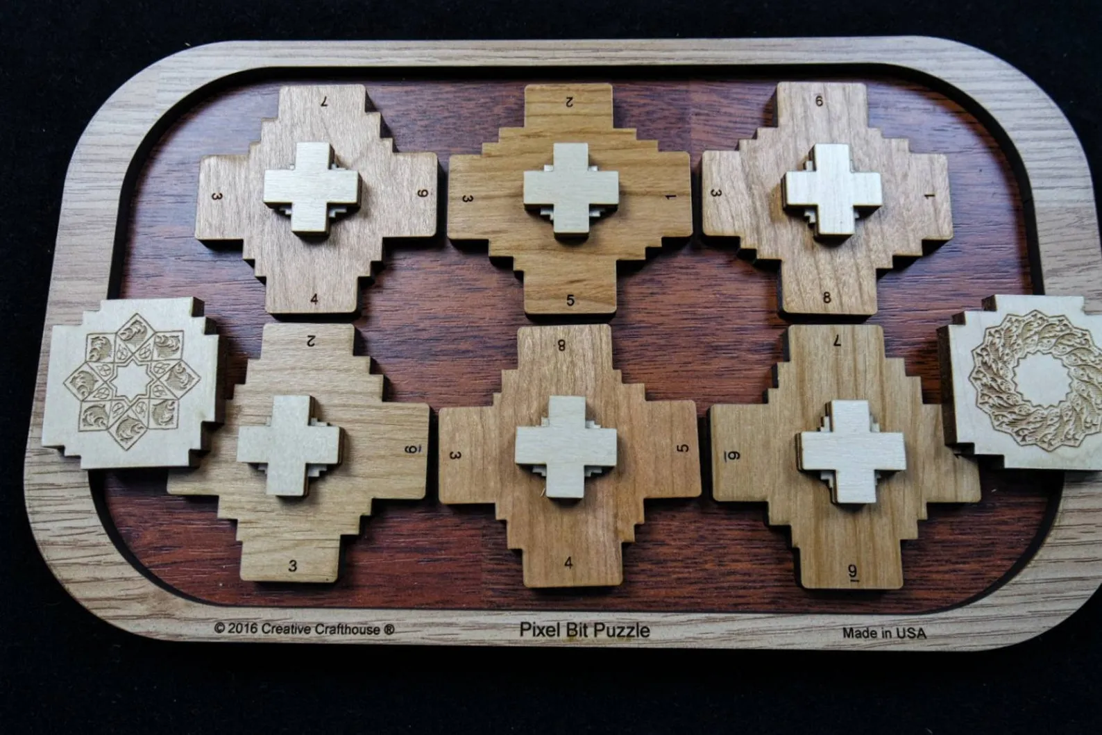 Pixel Bit Puzzle ? insert the 2 bits into the frame