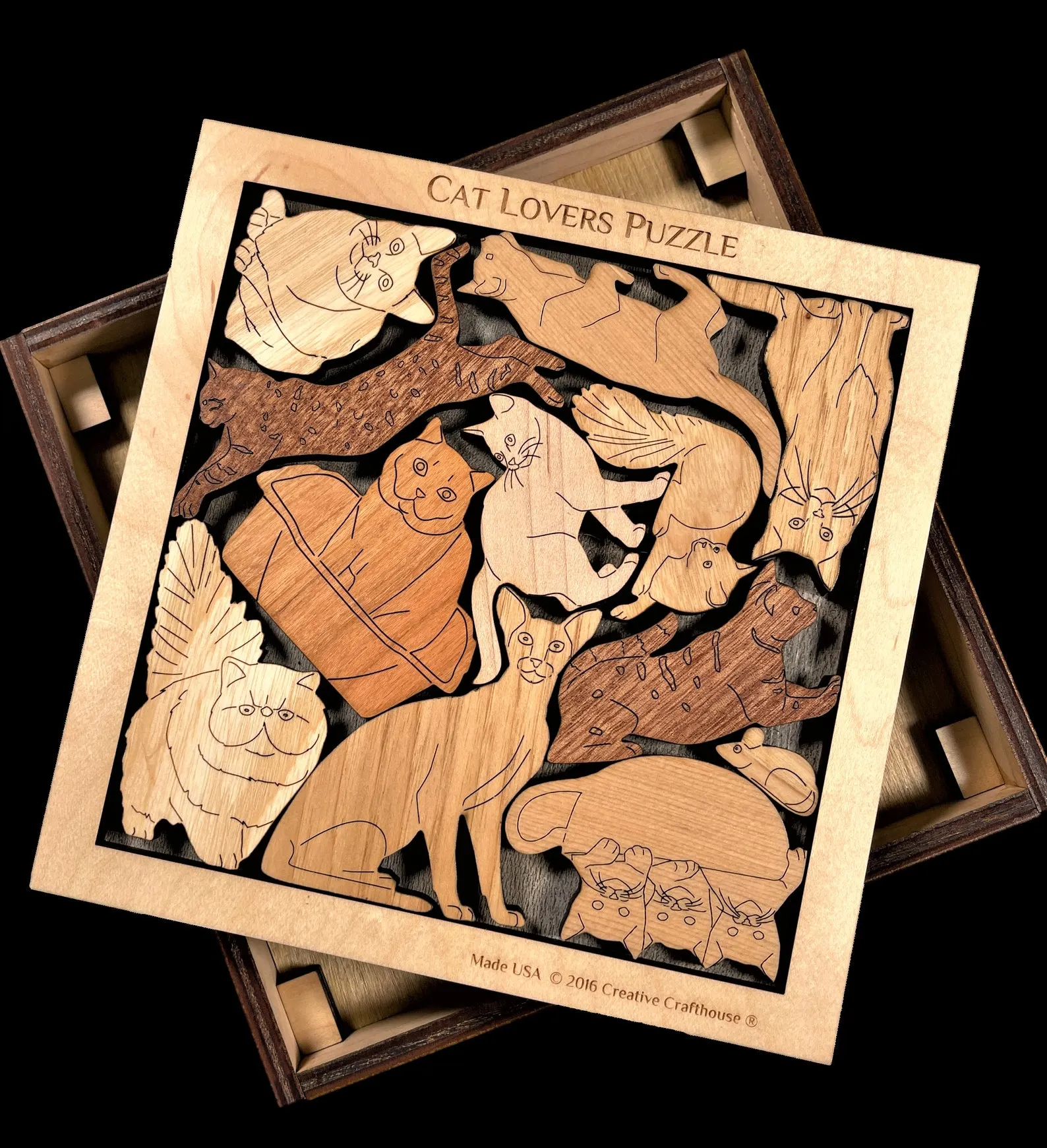 Animals of Alaska Wood Puzzle - artistic and challenging - can be personalized - Image 4