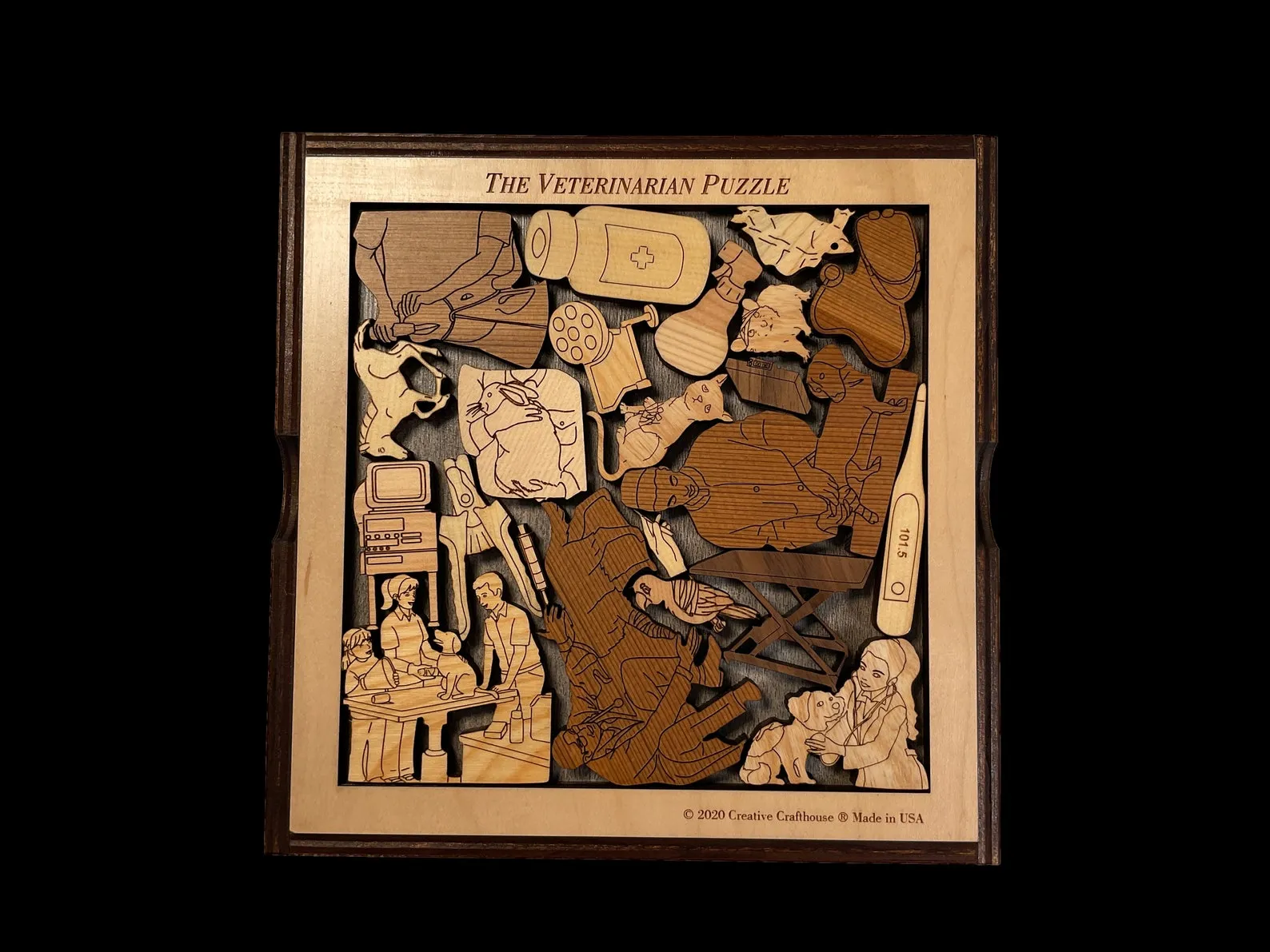 Honey Bee Puzzle ? Help the Hive Thrive - 14 Piece Wood Brain Teaser - Personalize with Laser Engraved Name to Create a Memorable Gift - Image 4