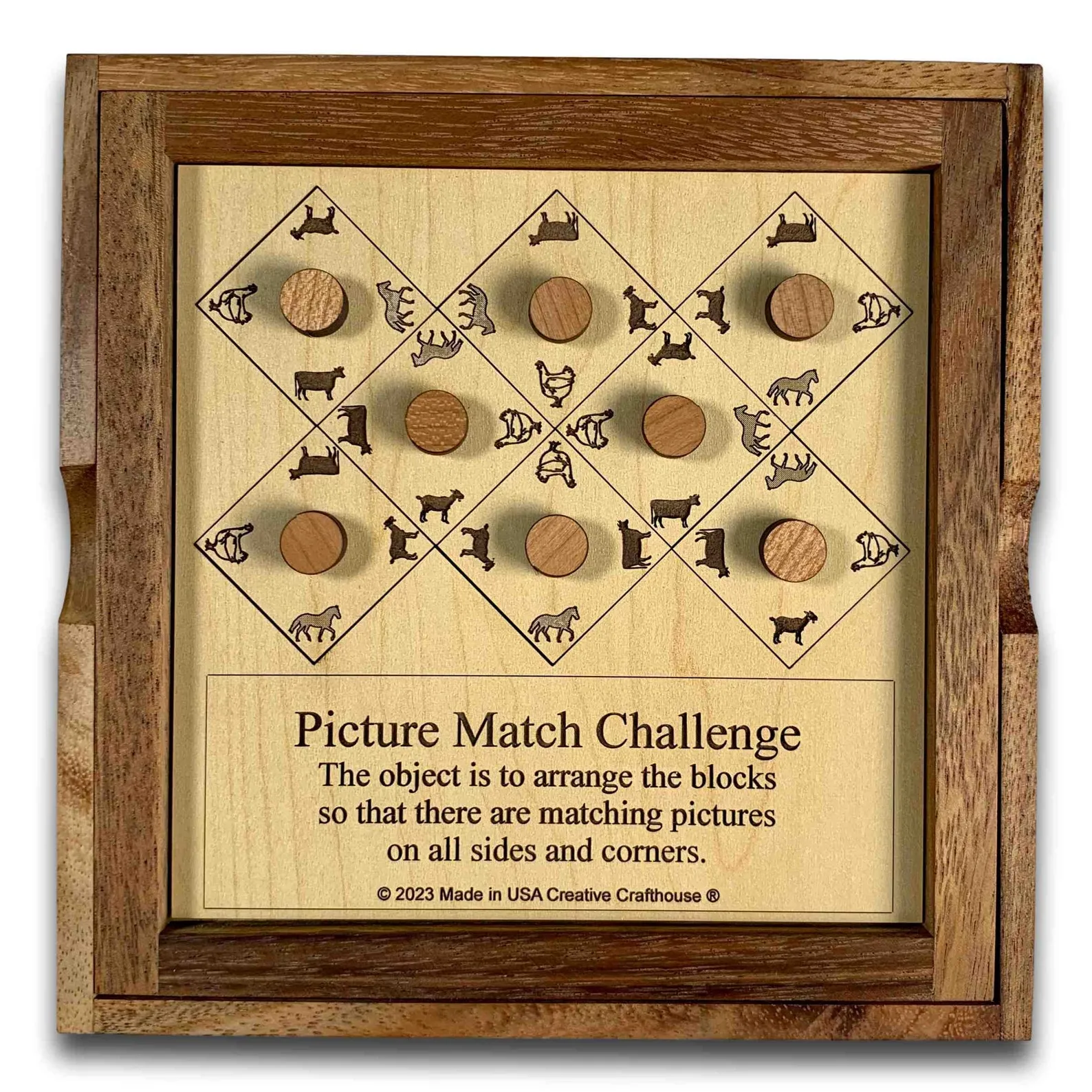 Adirondack Animals Wood Puzzle: Forever Wild Picture Frame - Image 3