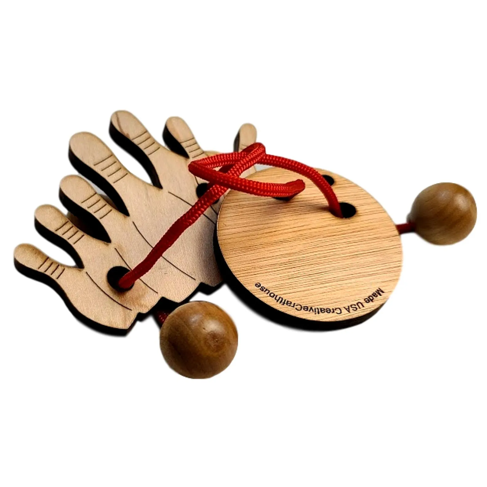 Last Minute Christmas Gifts for Men Under 10 Dollars - Double Trouble String Puzzle - Bowling ball and pins model - Brain Teaser