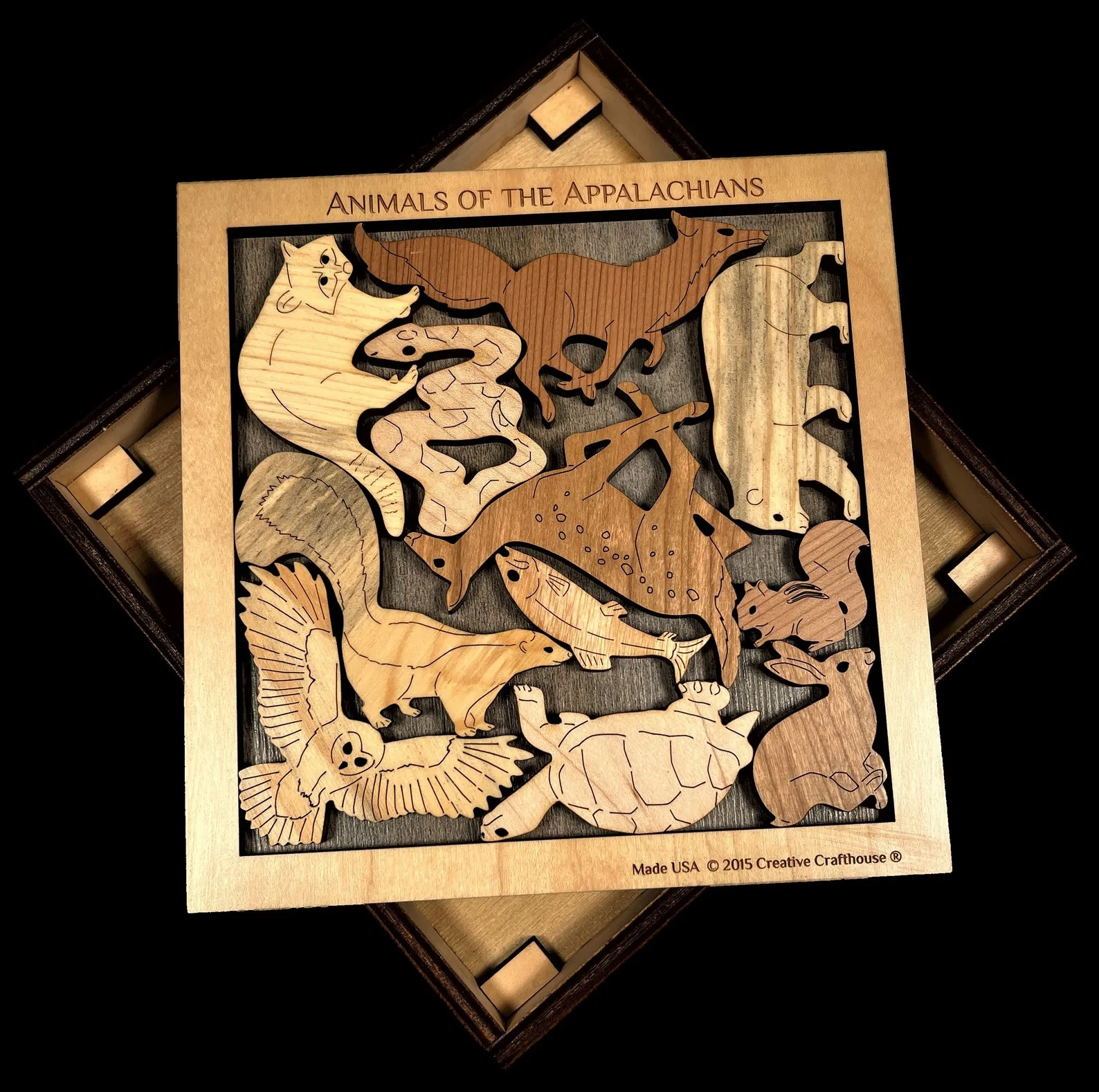 Animals of the Appalachian Mountains Puzzle - Forever Wild -artistic and challenging - can be personalized