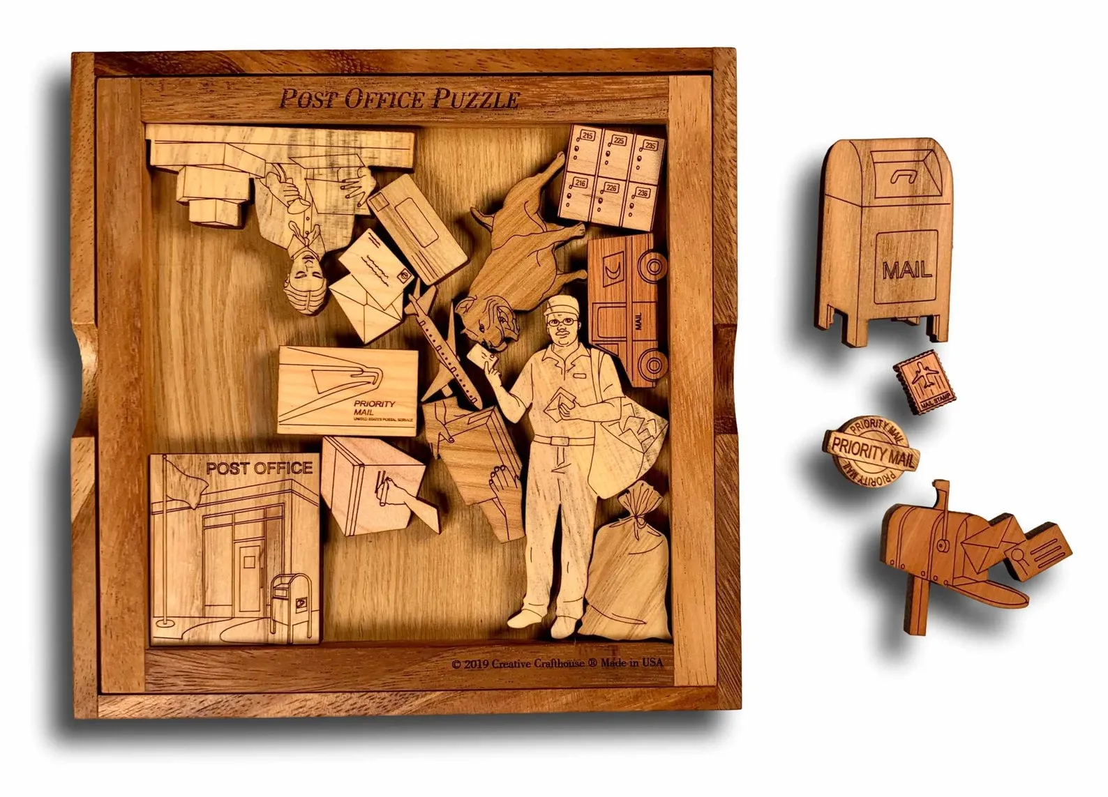 Post Office Puzzle - artistic and challenging - can be personalized