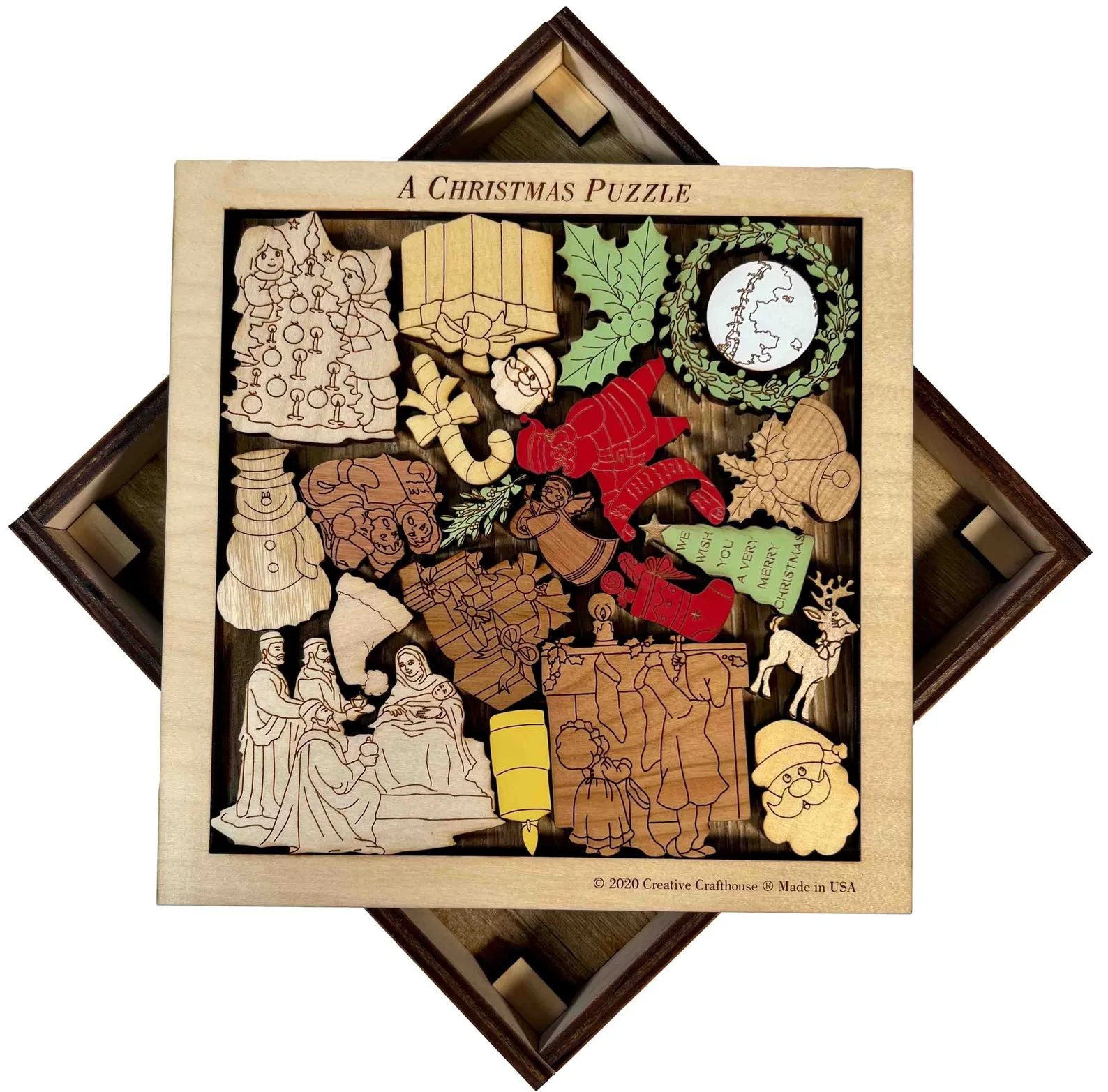 Christmas Puzzle -artistic and challenging - can be personalized