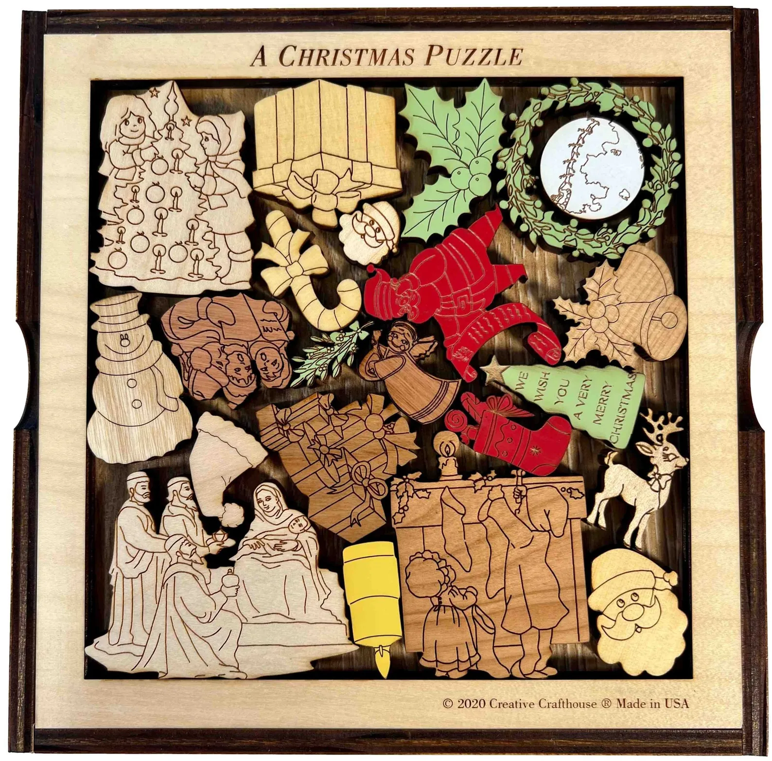 Christmas Puzzle -artistic and challenging - can be personalized - Image 2