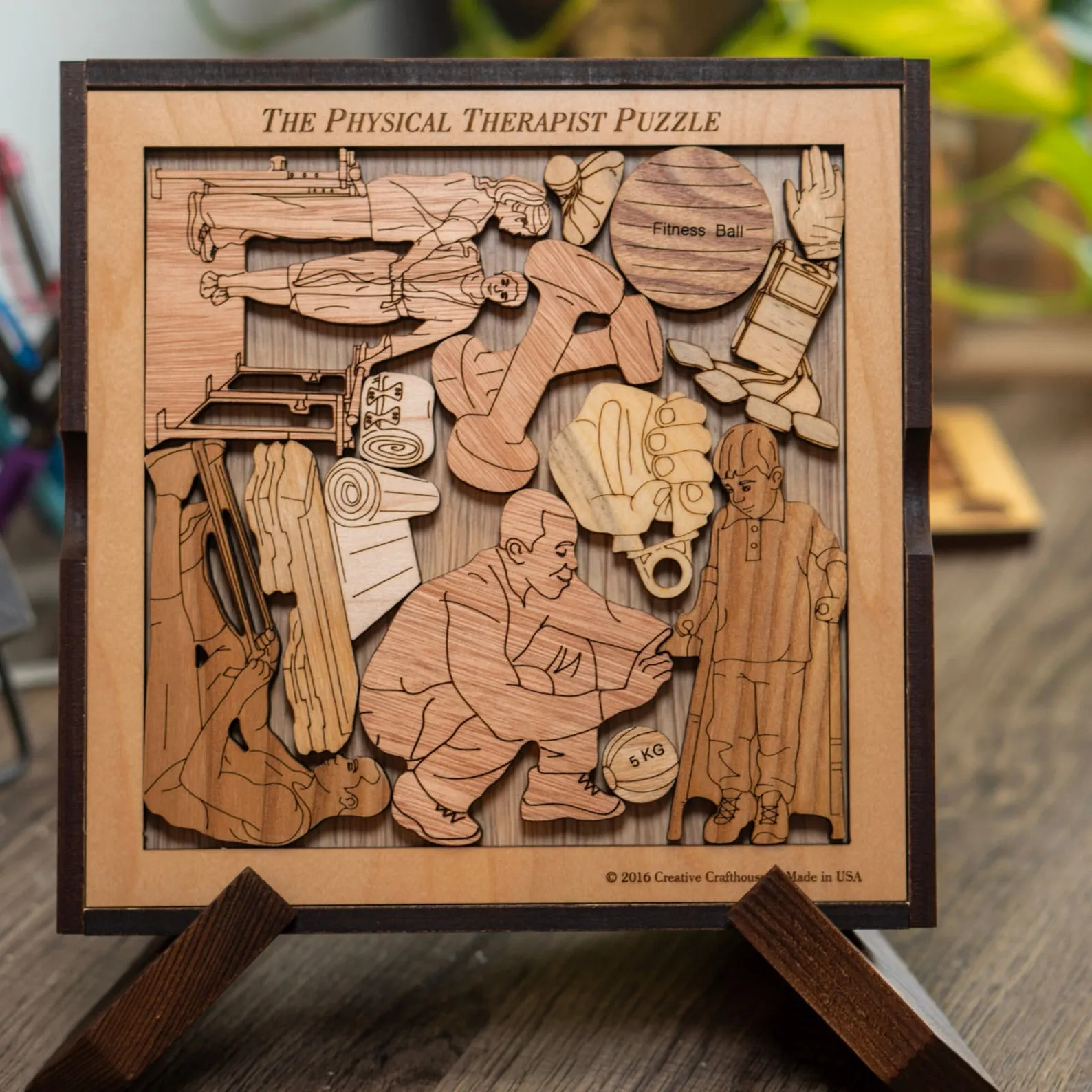 Physical Therapy Gifts, Wooden Brain Teaser, Physical Therapist Wood Puzzle, Gift For Pt, Occupational Therapy Puzzle Game, Mental Health