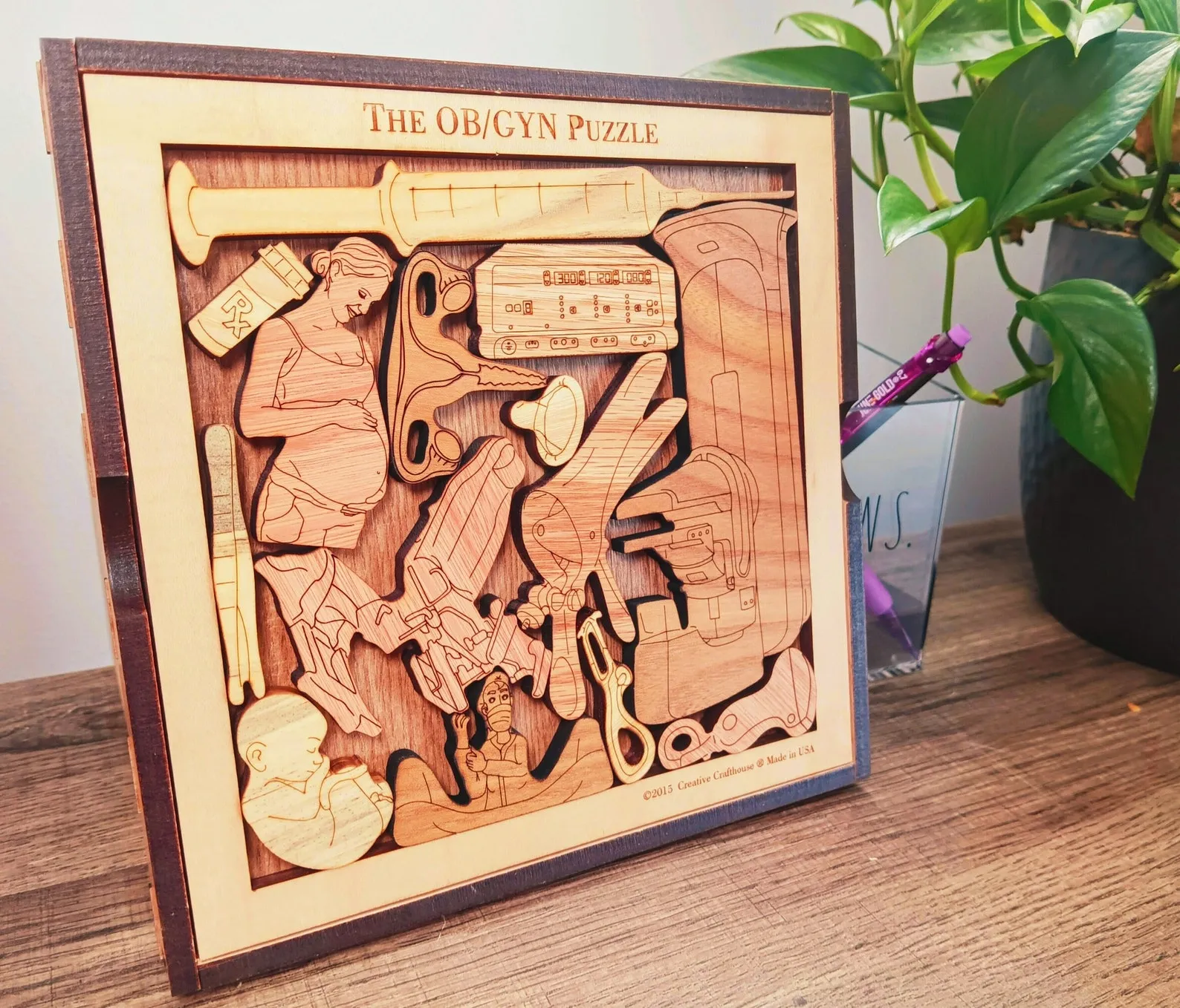Personalized Obgyn Gifts, Gynecologist Gift, Engraved Medical Puzzle, Obgyn Puzzle, Obgyn Doctor Puzzle, Obstetrician Gift, Doctor Gift