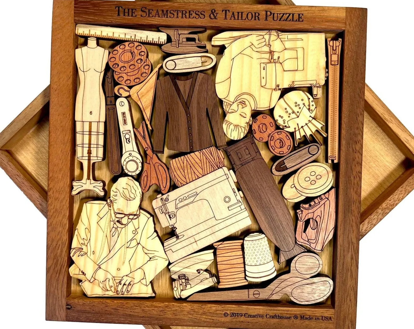 Seamstress and Tailor Puzzle - artistic and challenging - can be personalized