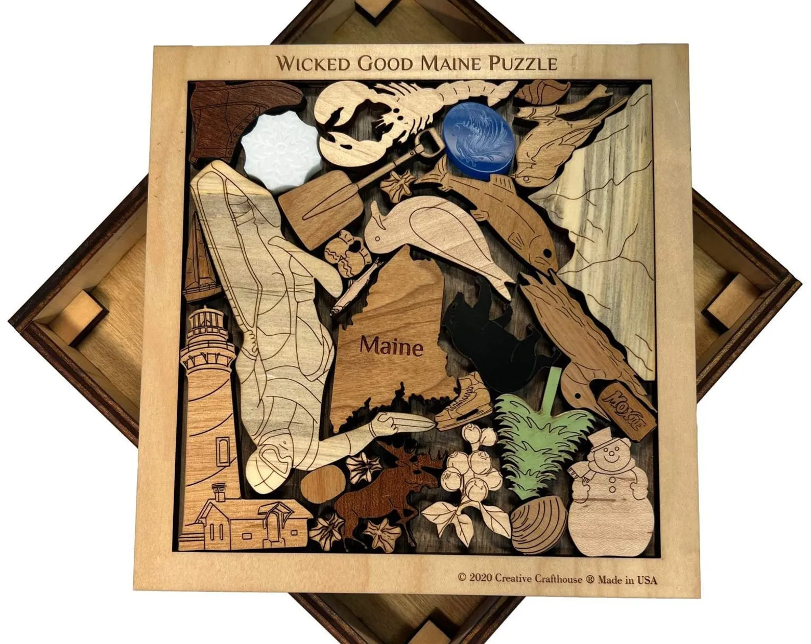 Wicked Good Maine Puzzle - artistic and challenging - can be personalized