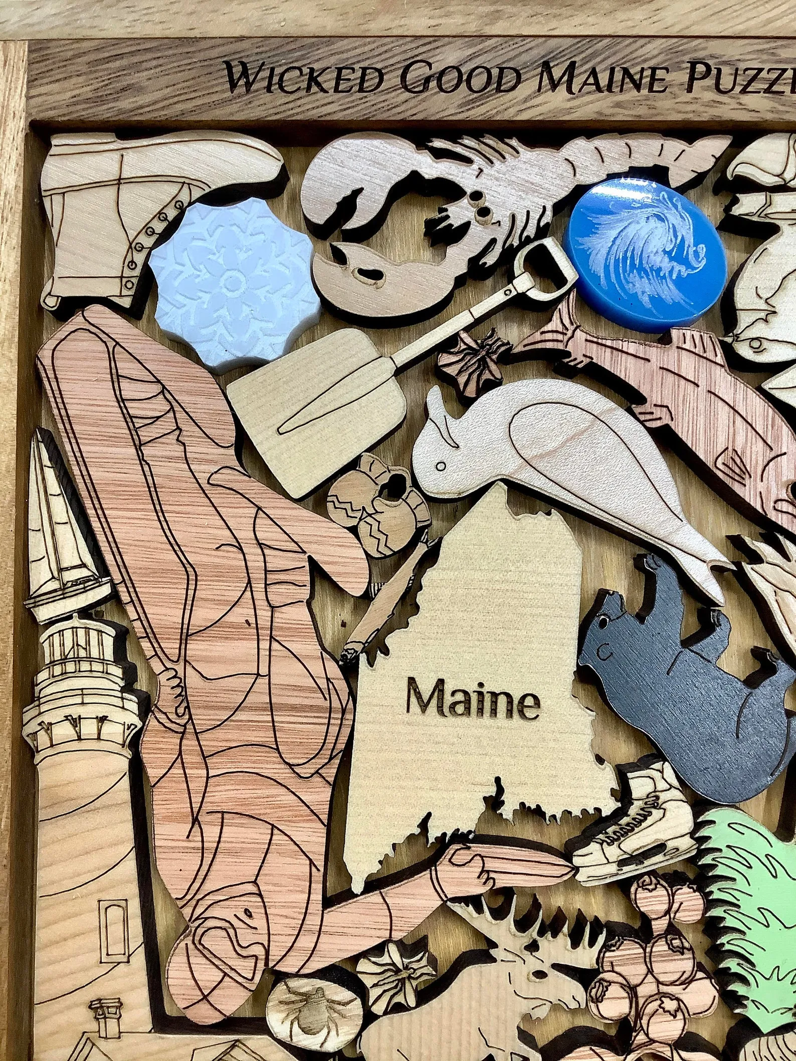 Wicked Good Maine Puzzle - artistic and challenging - can be personalized - Image 5