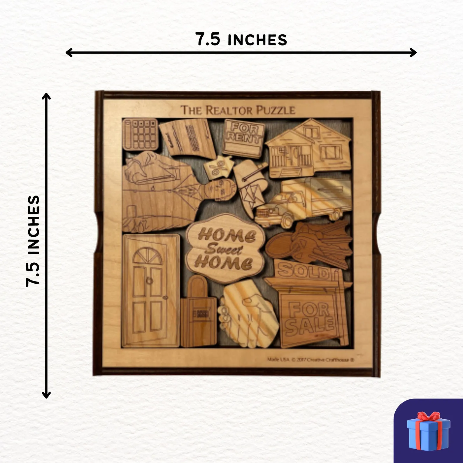 Personalized Gift for Your Realtor - The Realtor Puzzle - Customize with a Laser Engraved Name and Message - Gift for Coworker - Image 2