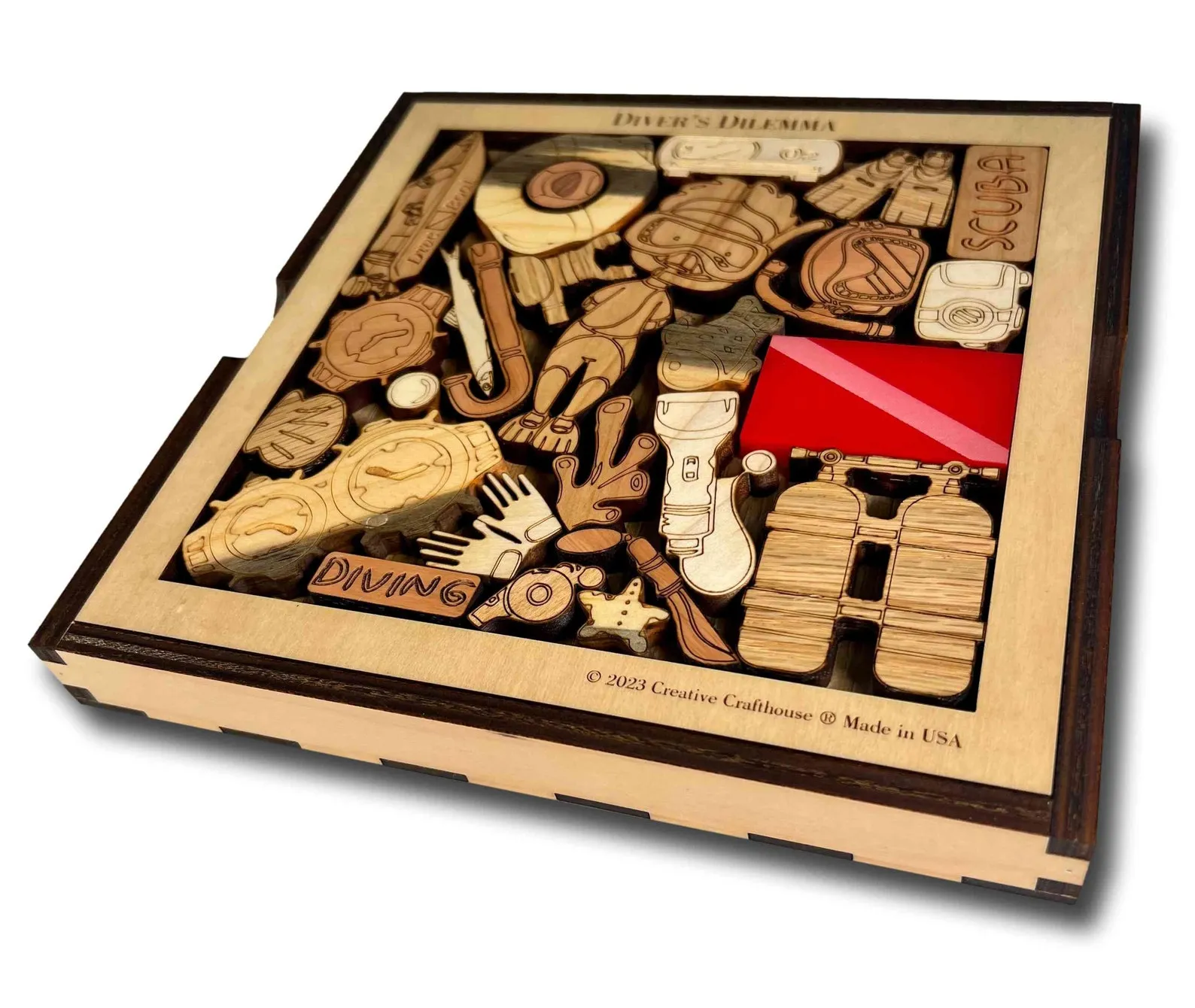 Divers Dilemma Puzzle, Scuba Diving Gift, Diving Instructor Puzzle, Ocean Lover Gift, Diving Gift, Fit Pieces In Frame Puzzle, Scuba Gift - Image 5