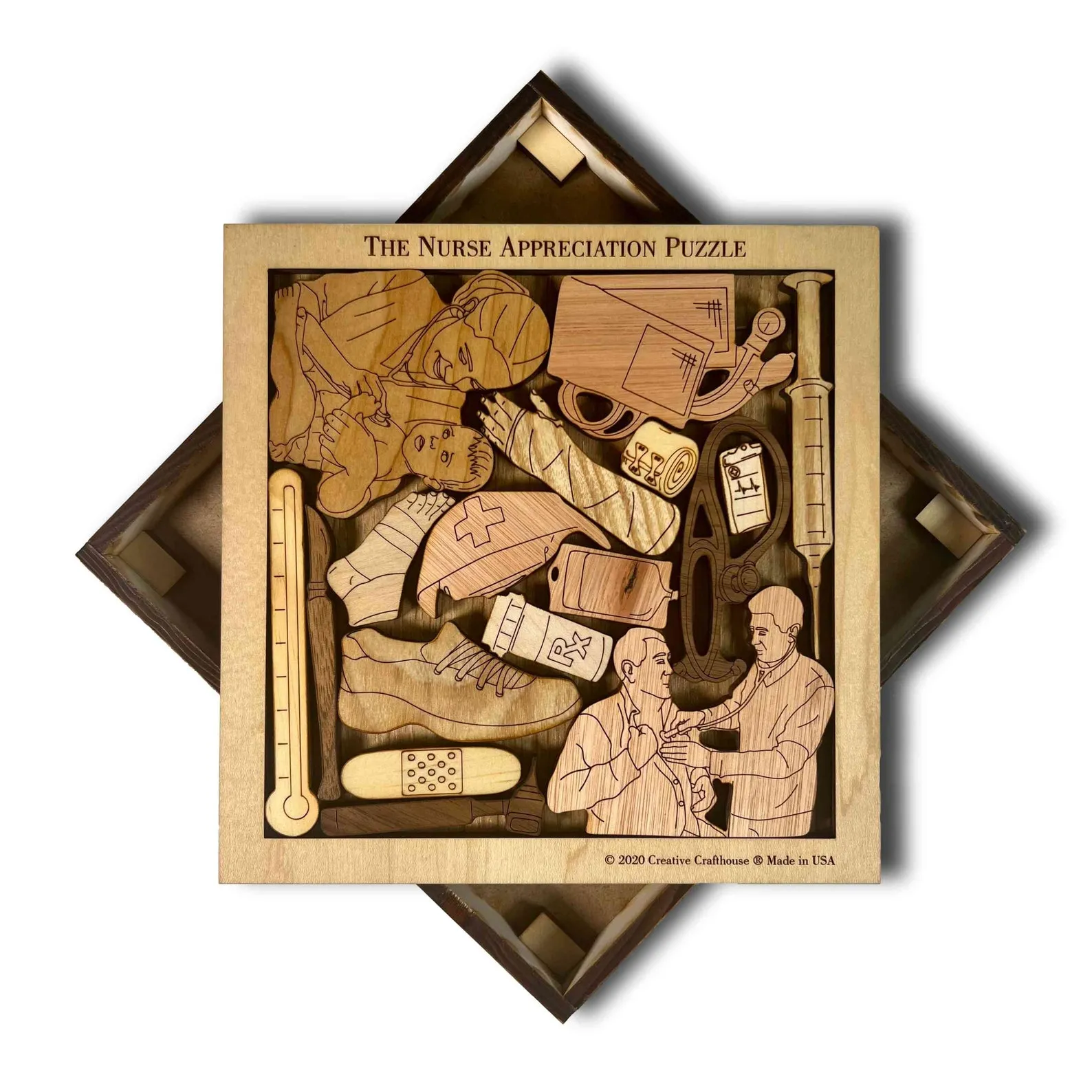 Personalized Christmas Gift for Nurse - The Nurse Appreciation Puzzle ? Challenging and Artistic - Customization Available