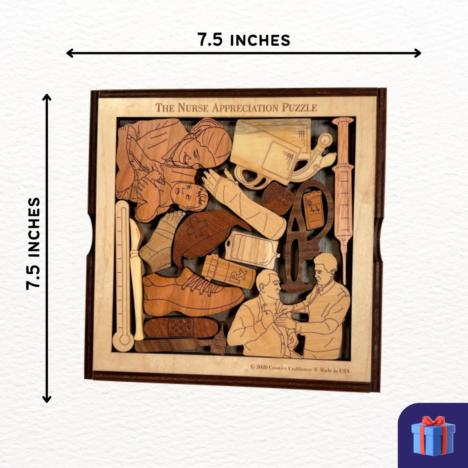 Personalized Christmas Gift for Nurse - The Nurse Appreciation Puzzle ? Challenging and Artistic - Customization Available - Image 2