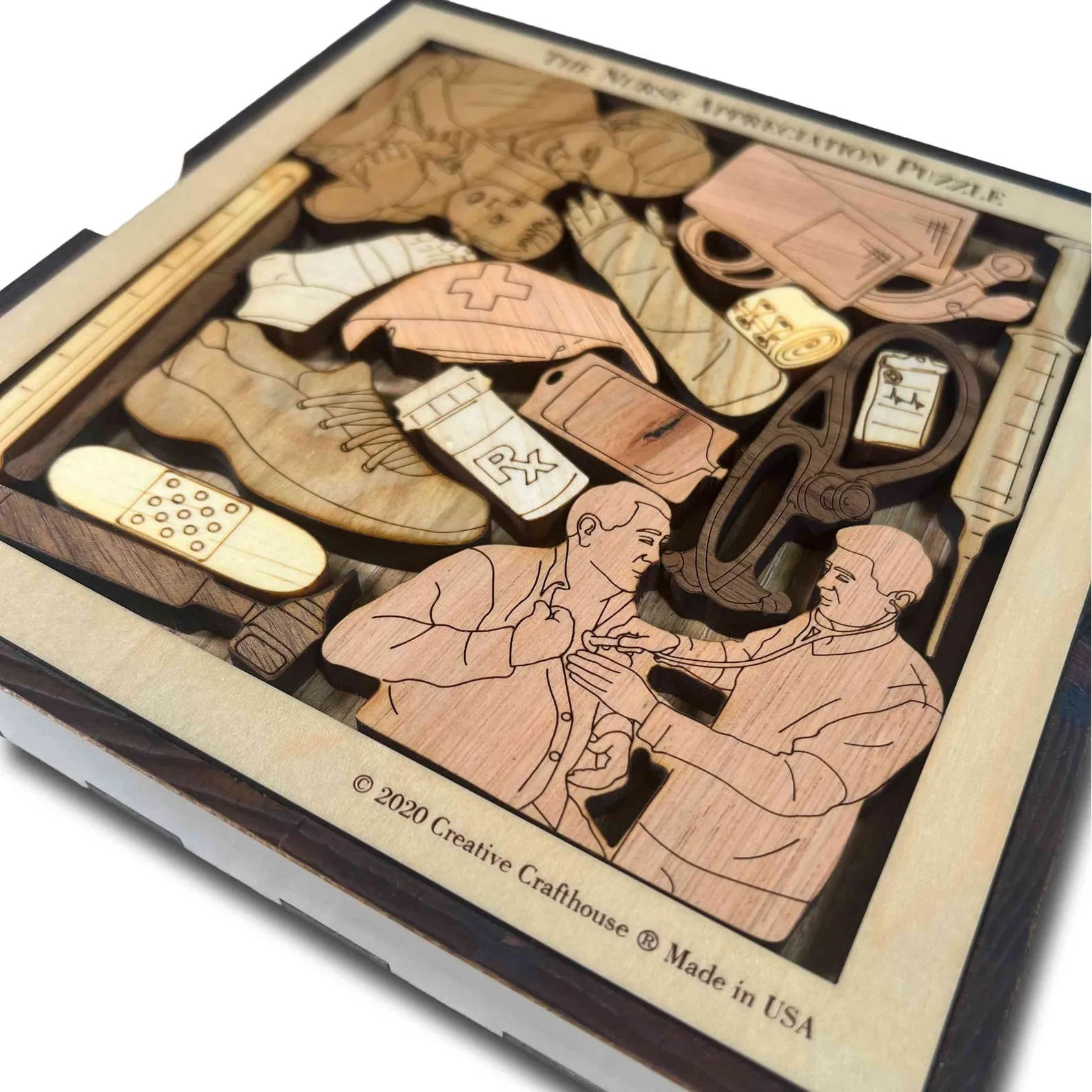 Personalized Christmas Gift for Nurse - The Nurse Appreciation Puzzle ? Challenging and Artistic - Customization Available - Image 5