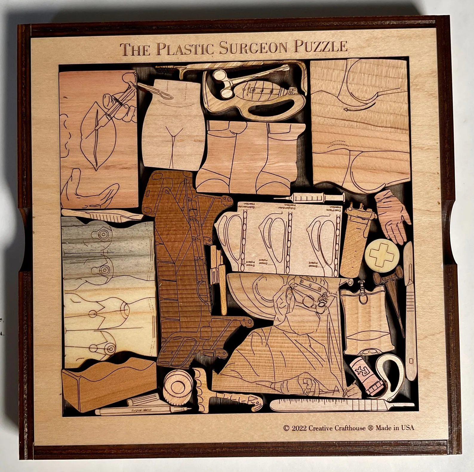 Personalized Plastic Surgeon Puzzle, Plastic Surgeon Gift, Plastic Surgery Gift, Engraved Puzzle, Thank You Gift For Surgeon, Custom Gift