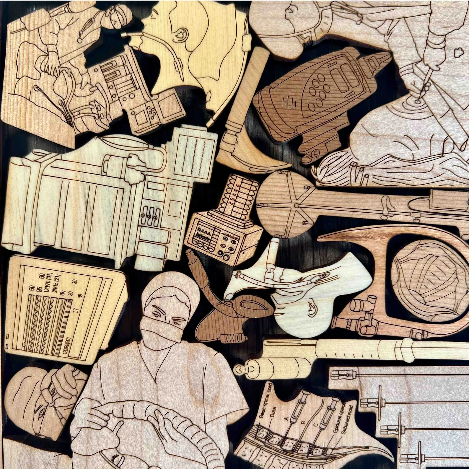 Anesthesiologist Puzzle Gift, Personalized Anesthesiologist Gift, Anesthesia Gifts, CRNA Puzzle, Challenging Puzzle, Engraved Puzzle - Image 5