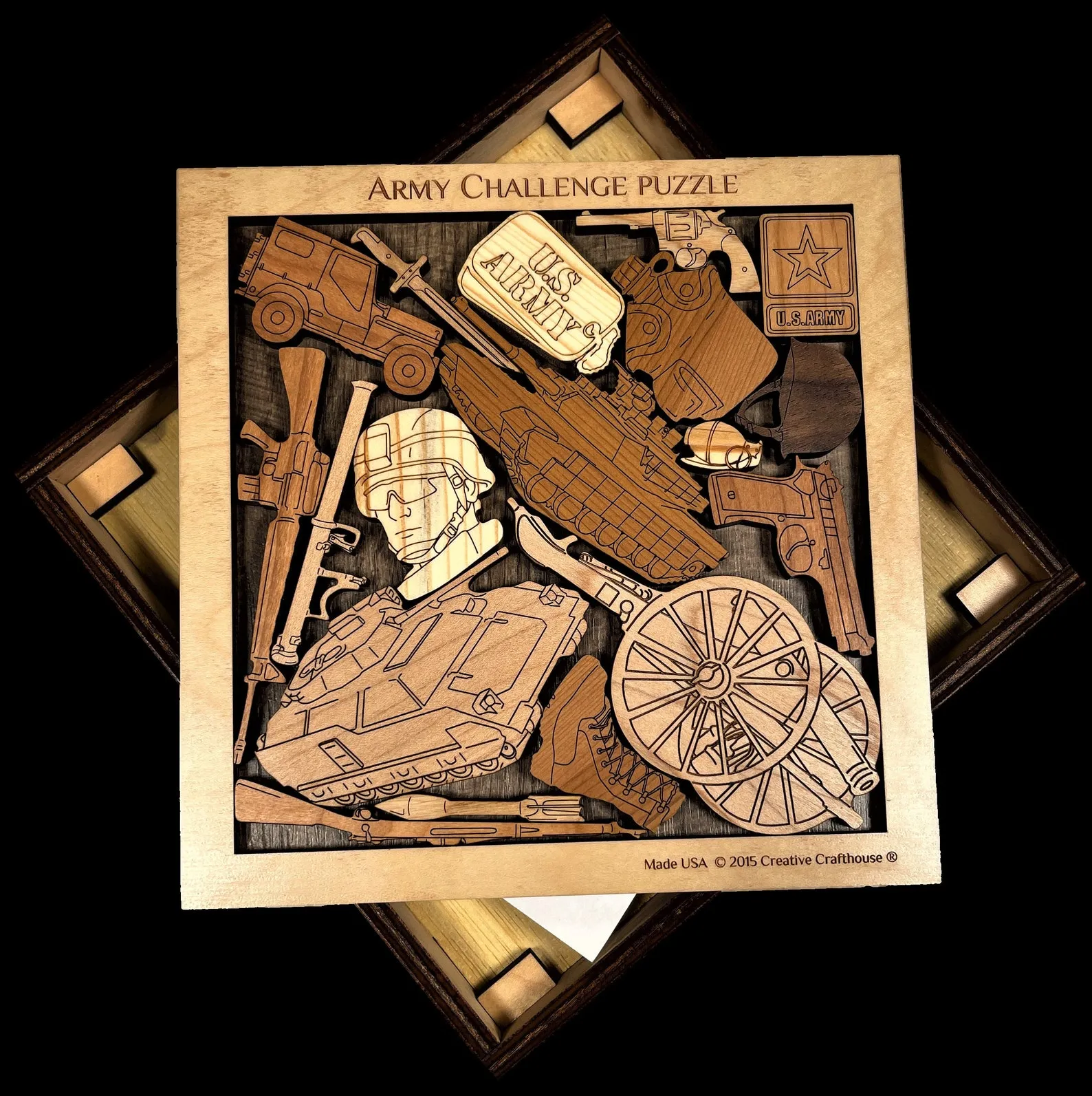 Army Challenge Puzzle - Can you Complete the Mission? - artistic and challenging - can be personalized