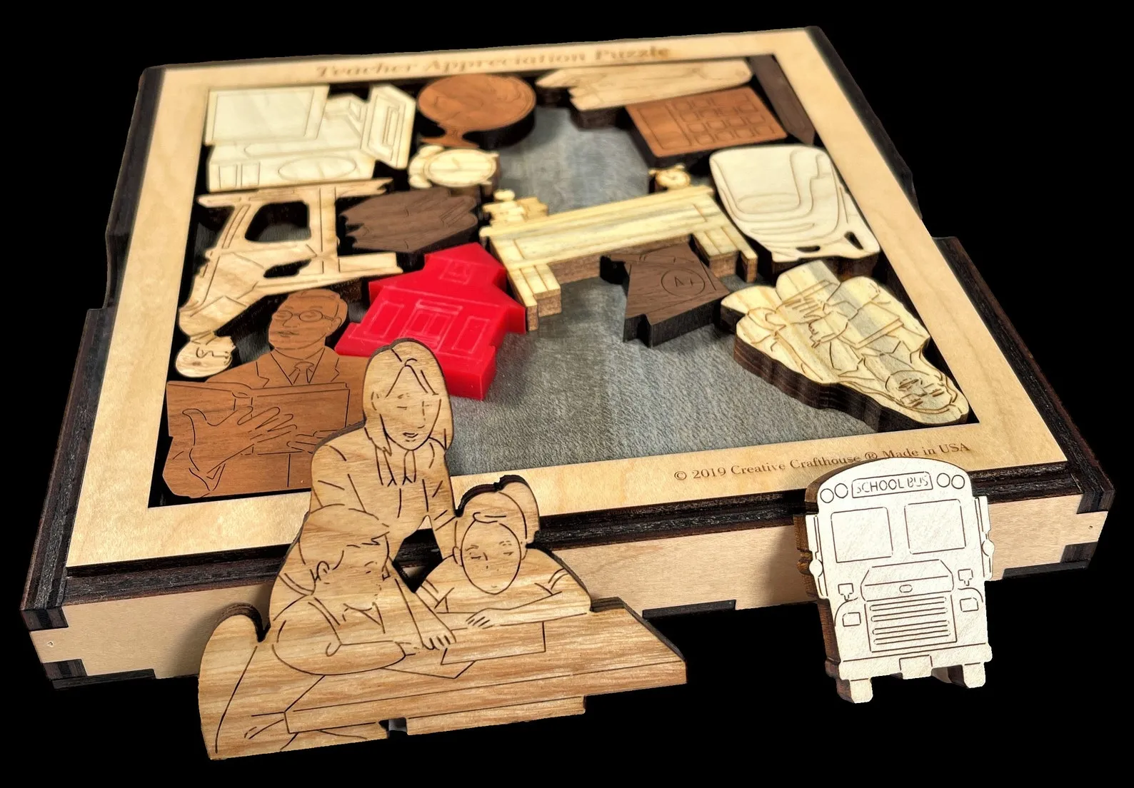 US Naval Academy Puzzle, Wooden Brain Teaser, Veterans Day Gift, USNA Puzzle, Remembrance Gift, Military Navy Puzzle, Navy Veteran Gift - Image 3