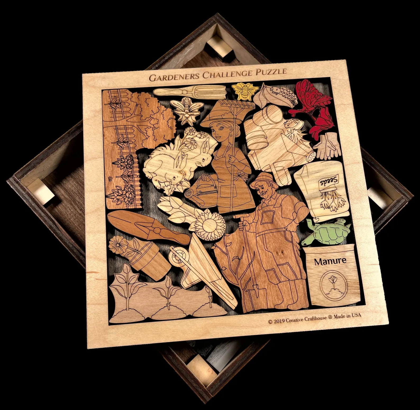 Gardeners Challenge Puzzle -artistic and challenging - can be personalized