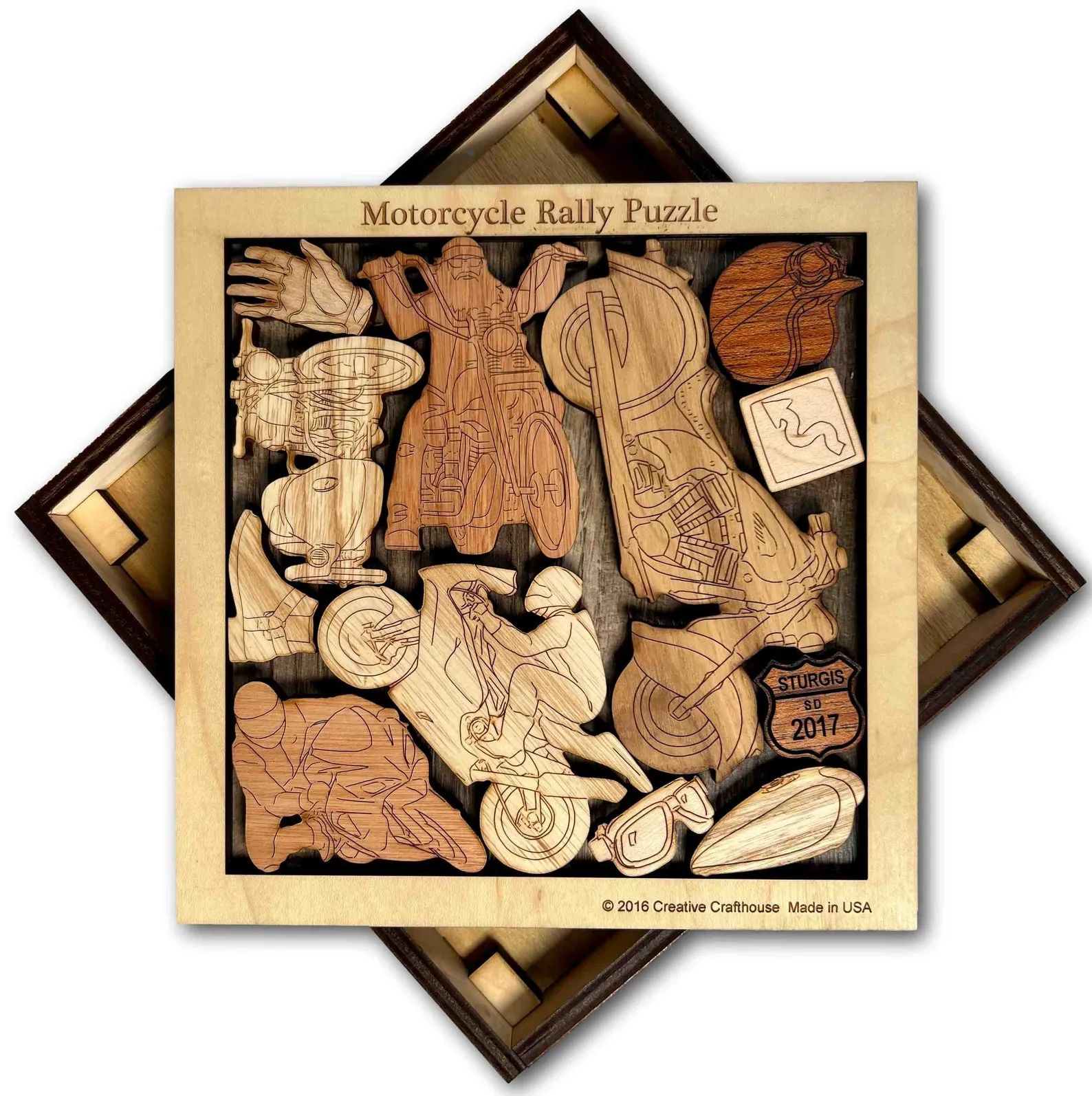 Motorcycle Rally - The Biker?s Brain Teaser Puzzle - artistic and challenging - can be personalized