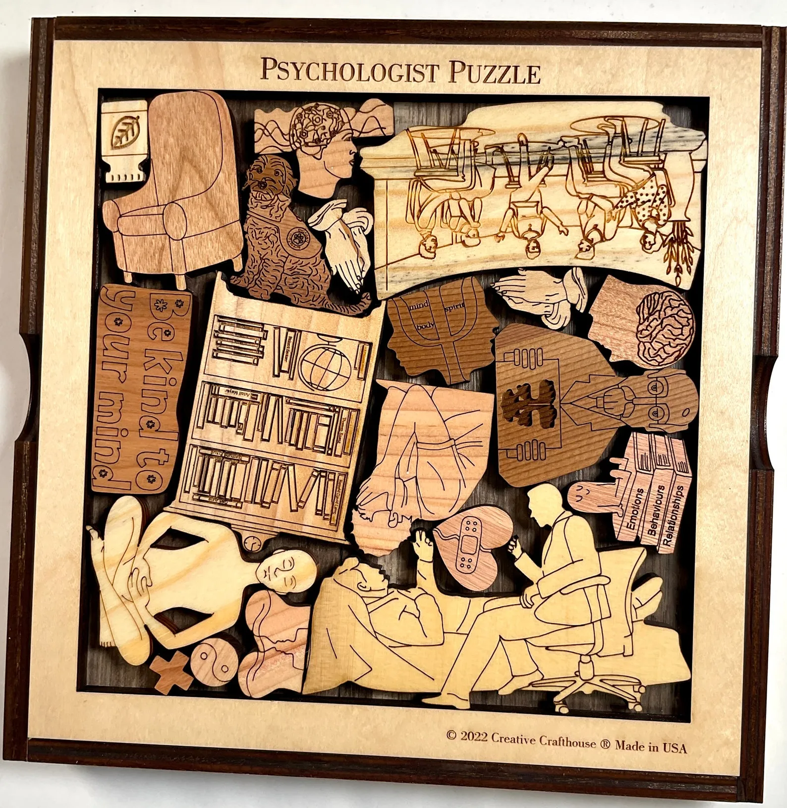 Psychologist Puzzle, Personalized Thank You Gift, Psychologist Gift, Psychology Student Gift, Therapist Gift For Him, Appreciation Gift