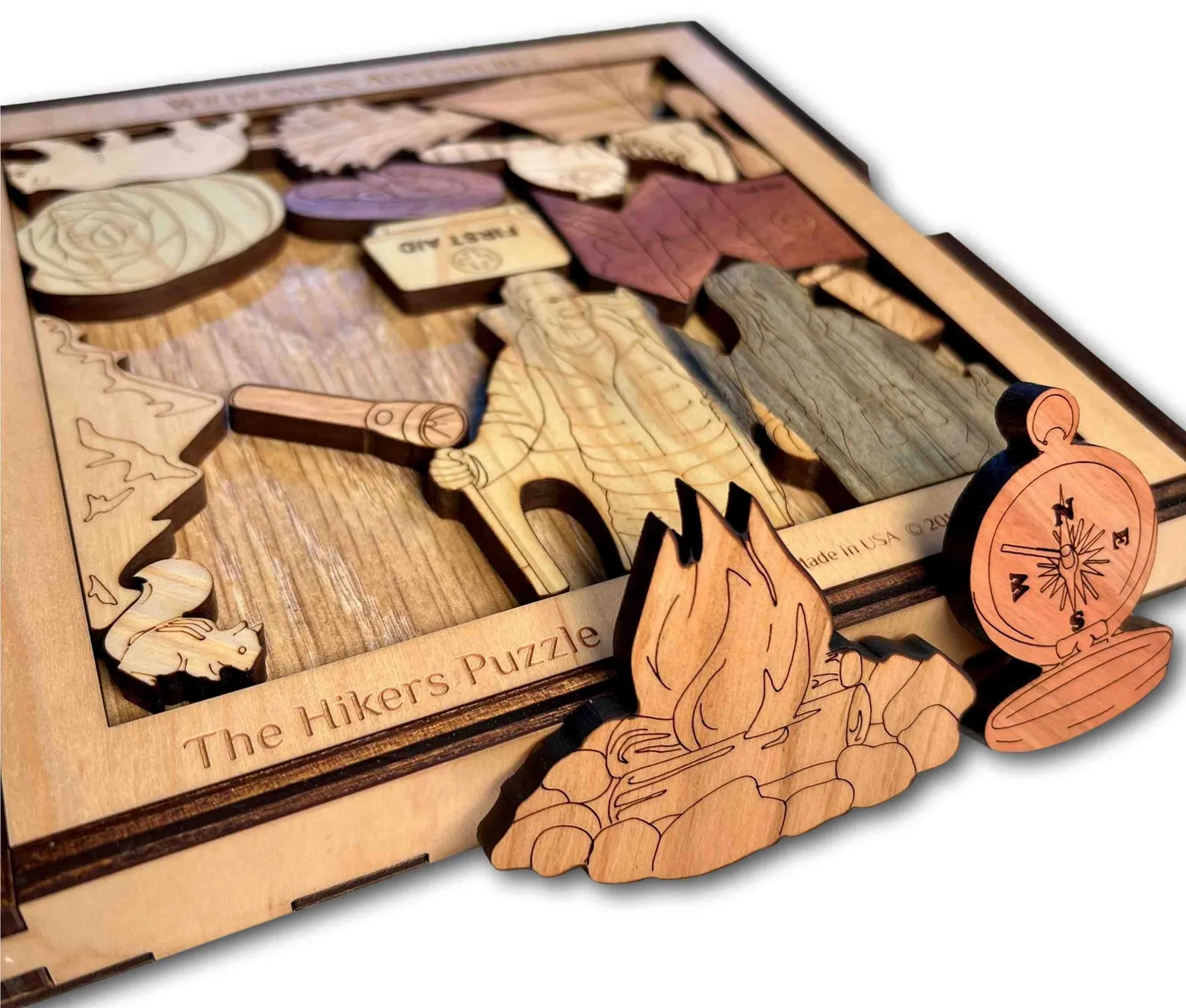 Bottle of Fine Wine Puzzle | Maple Wood Version | Add a Laser Engraved Name or Message - Image 4