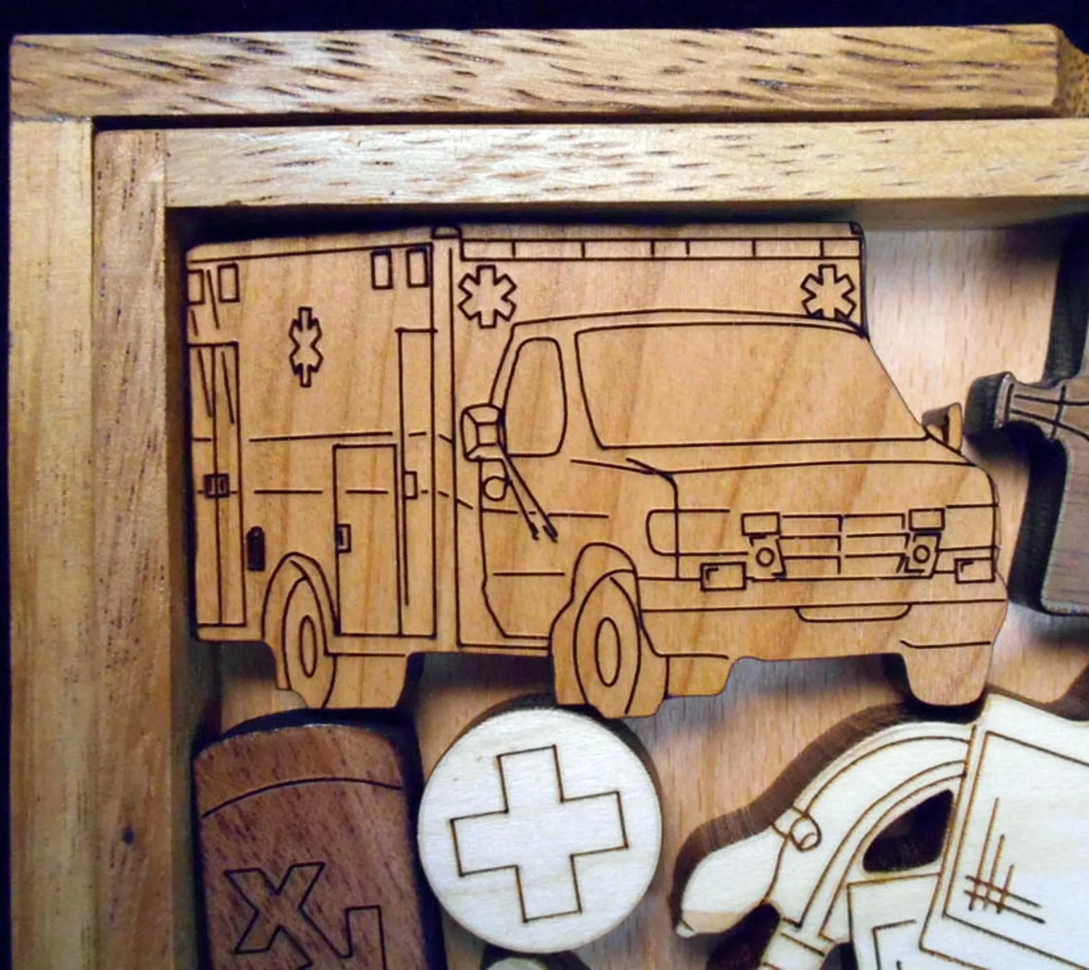 Medical Emergency Wooden Puzzle, Personalized Gift For Medical Professionals, Challenging Puzzle, Unique Brain Teaser, Laser Engraved Puzzle - Image 6