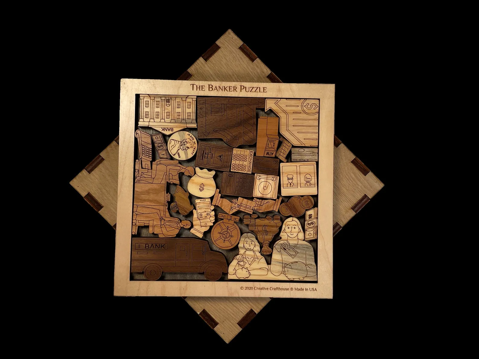 Banker Puzzle - artistic and challenging - can be personalized