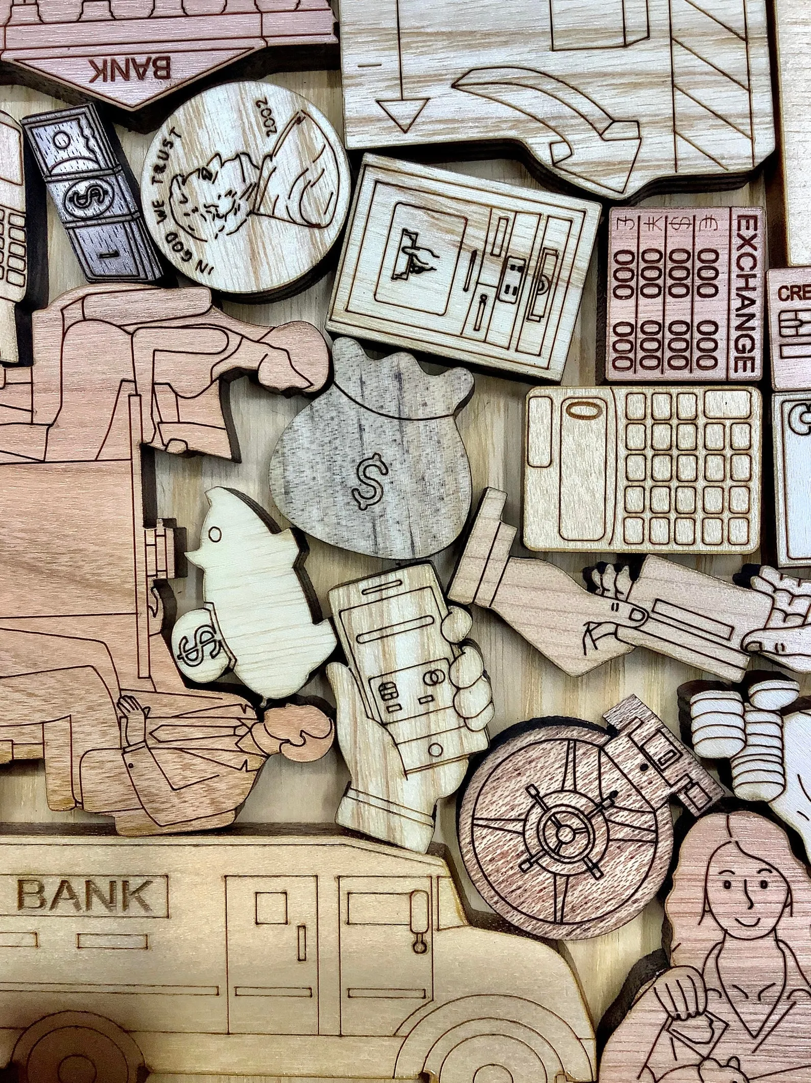 Banker Puzzle - artistic and challenging - can be personalized - Image 2