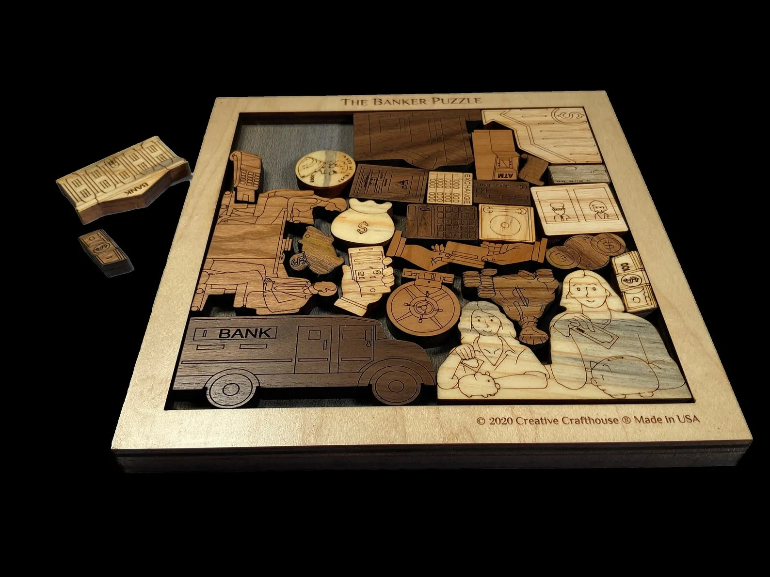 Banker Puzzle - artistic and challenging - can be personalized - Image 5