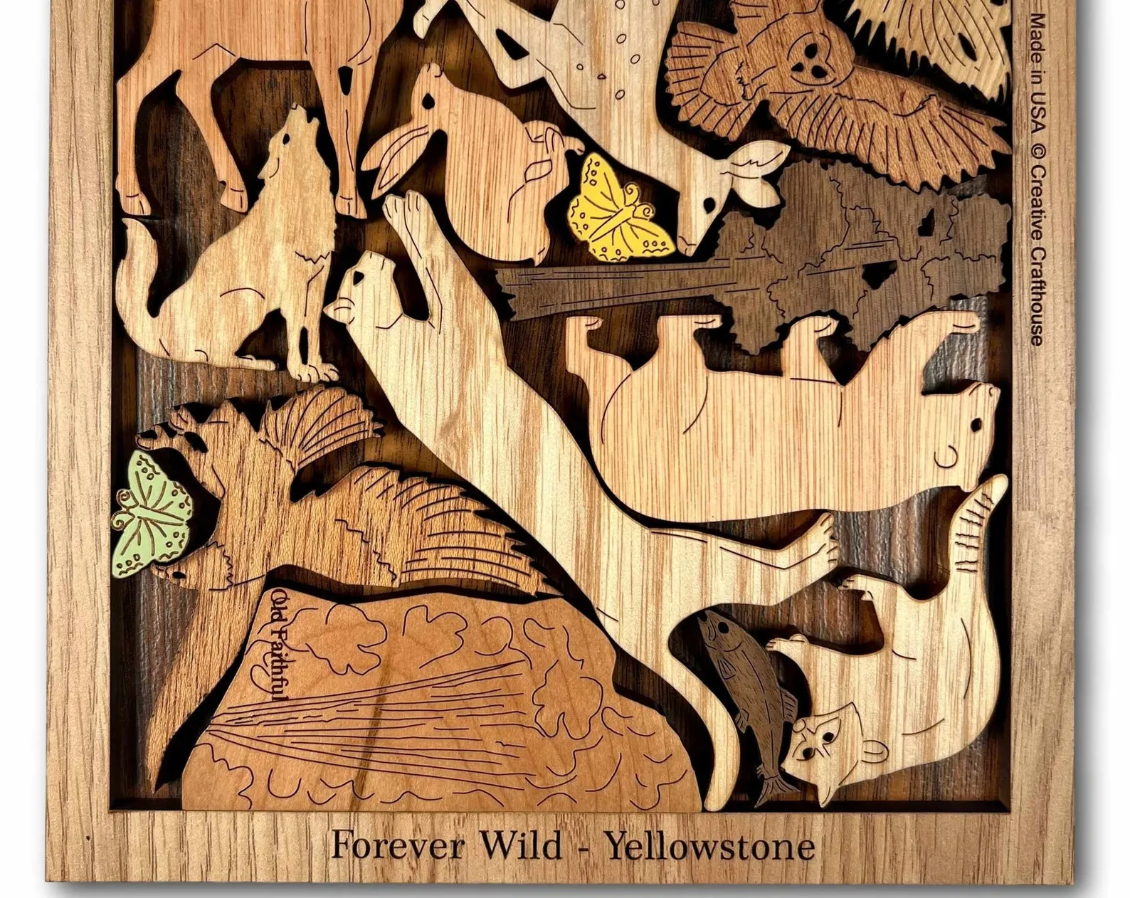 Yellowstone Park Puzzle - Forever Wild - artistic and challenging - can be personalized