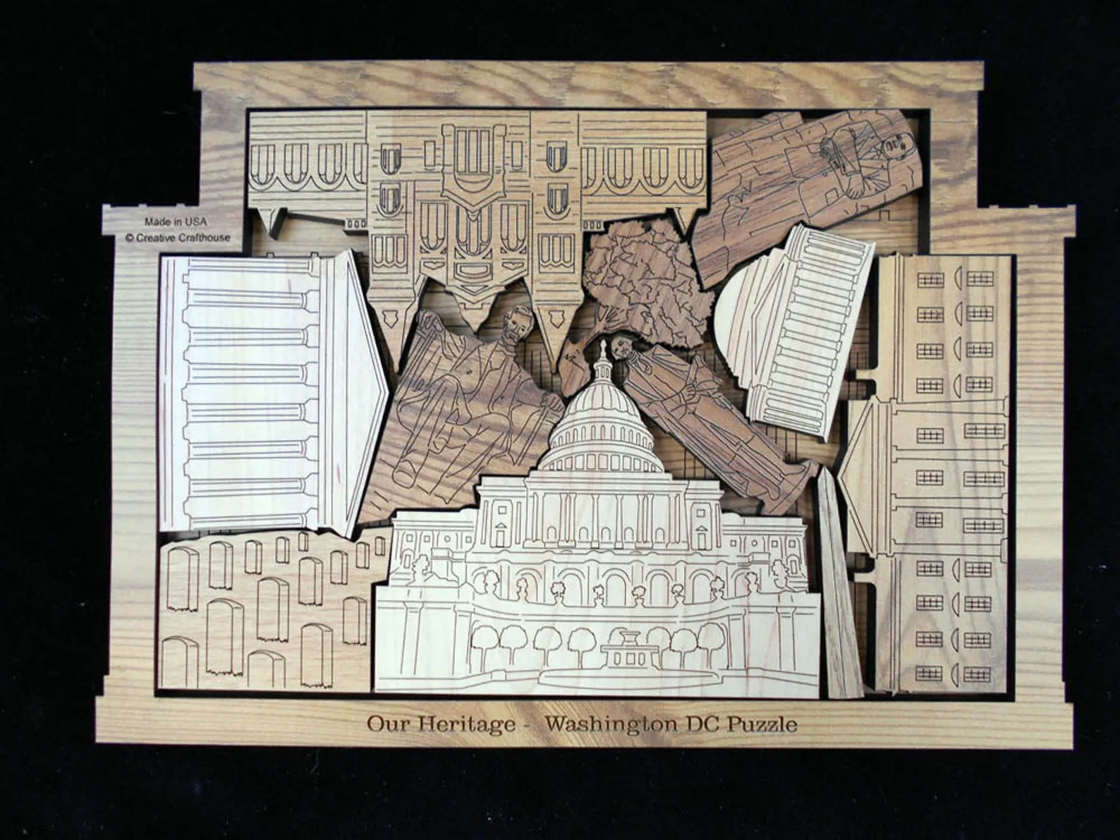 Washington DC Puzzle - artistic and challenging - can be personalized