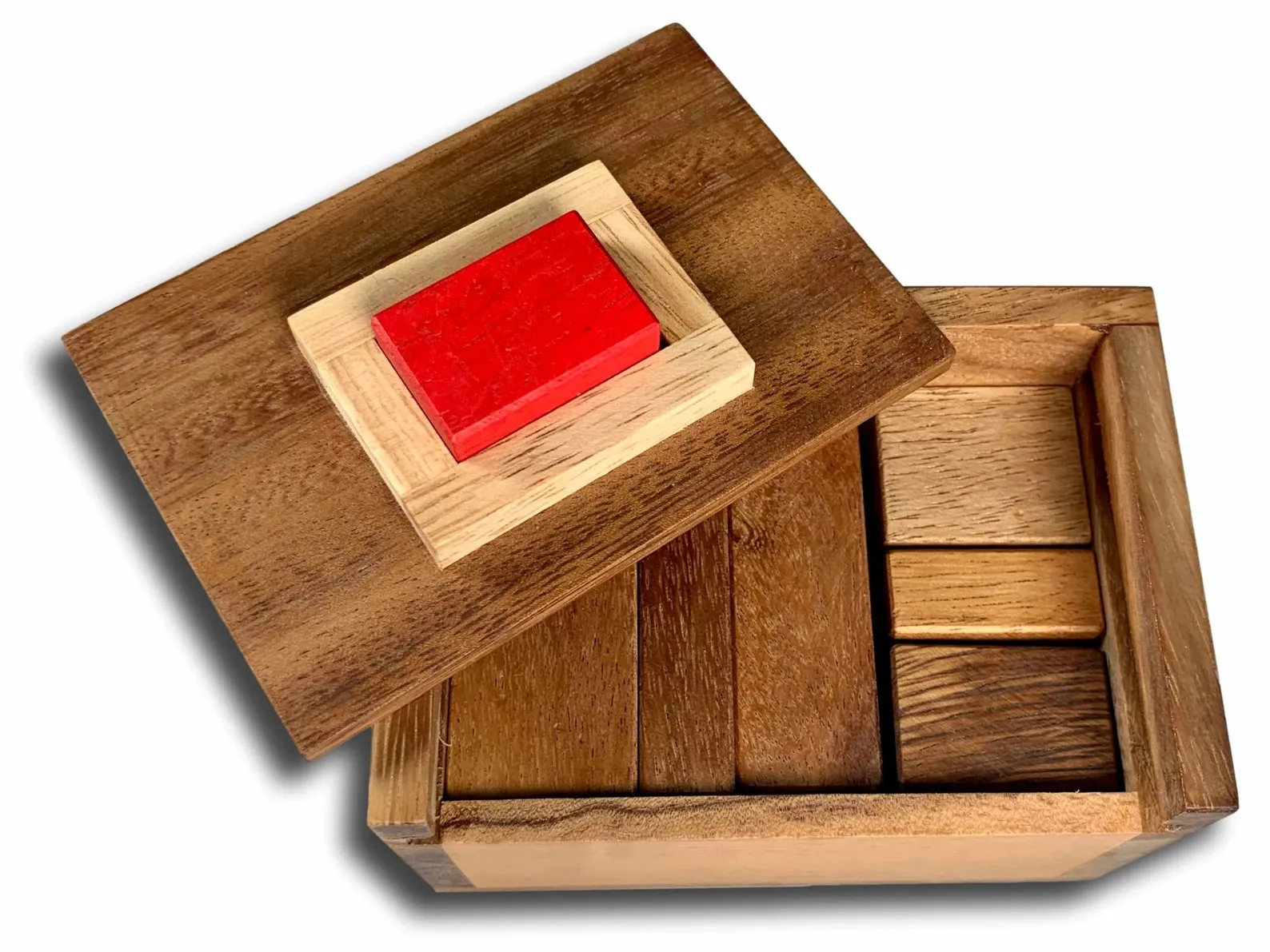 Redstone Box or Hide the Redstone Wooden Brain Teaser Puzzle - Image 5