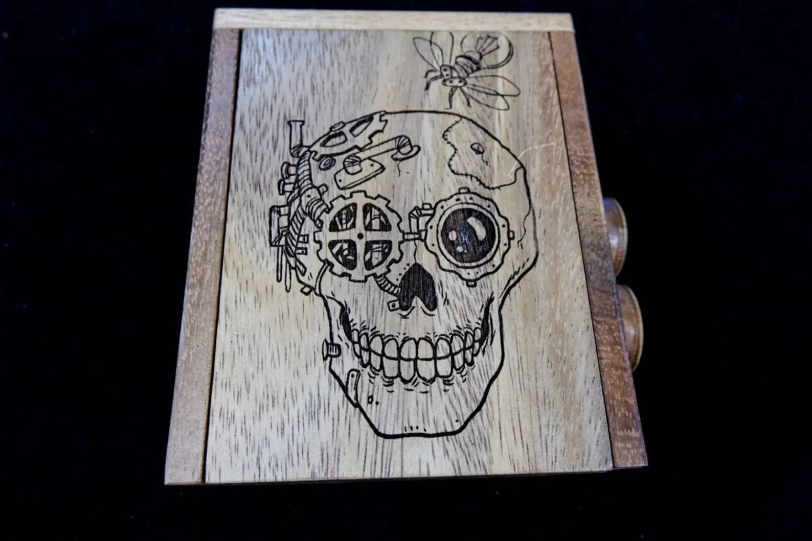 Overtime OT Box ? Challenging, Artistic, Durable & Fun Puzzle Box - SKULL MODEL