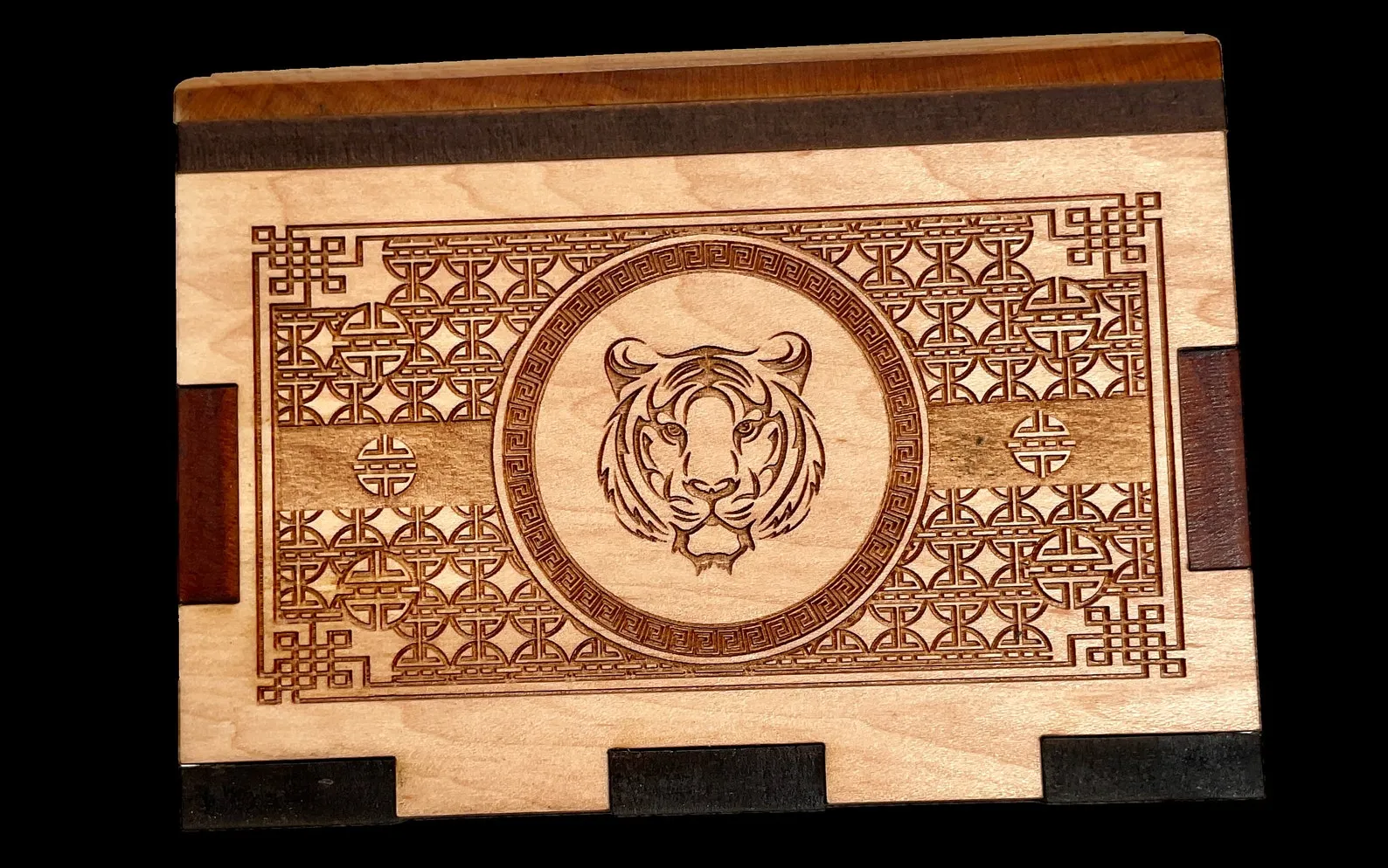 Personalized Christmas Puzzle Box - Holds Gift Cards and Money - Add a Laser Engraved Name and Message - The Snow Flake Wood Puzzle Box - Image 3