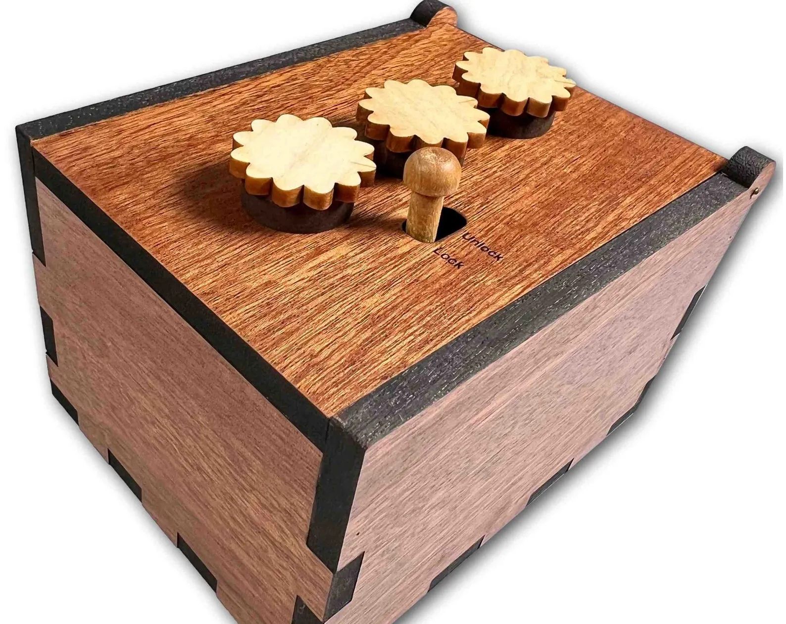 Secret Lock Puzzle Box - Wooden Puzzle Box - The Impossible Box - Puzzle Box For Adult - Brain Teaser Box - Challenging Puzzle Box Xmas Gift