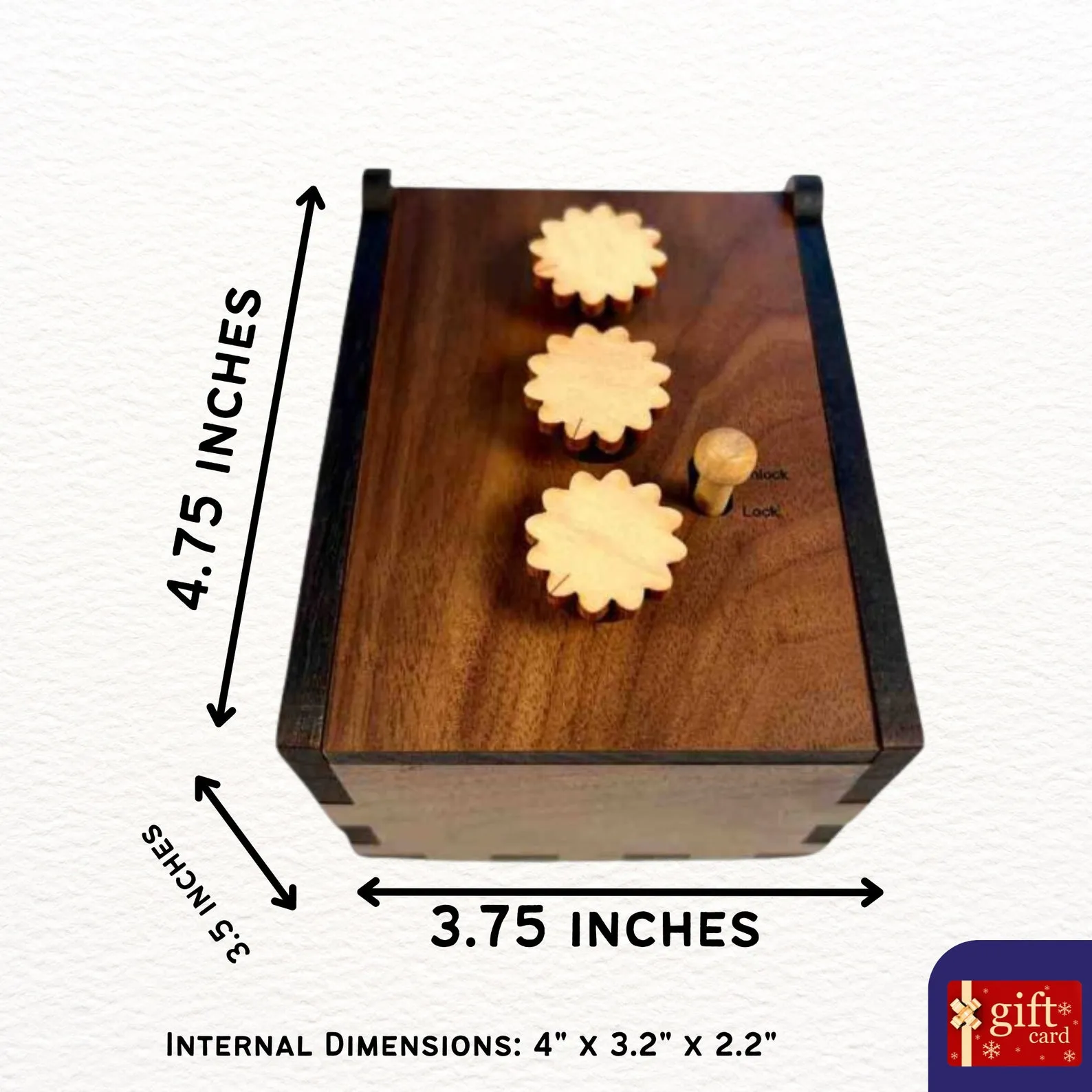 Secret Lock Box II - Can You Open the Box... Put a Gift Inside and Watch the Fun - Cherry Version - Image 6