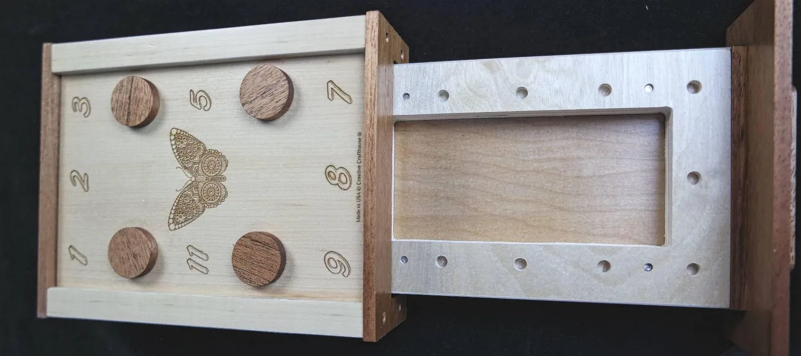 Butterfly Puzzle Box with Customizable Combinations - Escape Room Puzzle - Stash Box - Gift for Her - Image 5