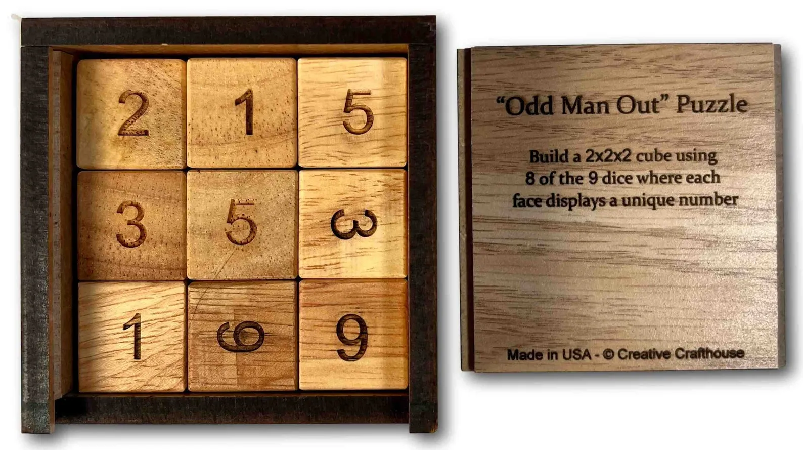 Wooden puzzle box for adults with laser engraved phoenix at top - The Overtime box game - Multiple step box gift - Table top activity - Image 3